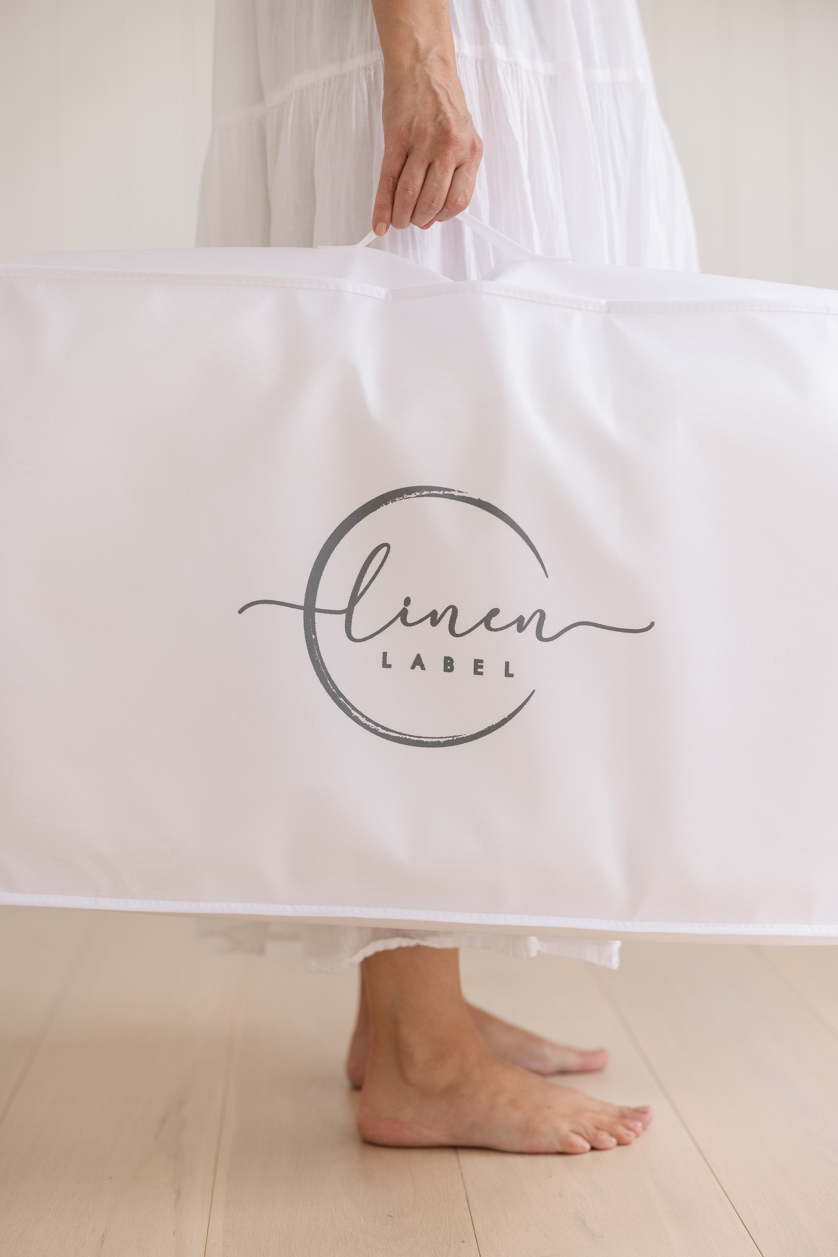 Linen Label dust cover carry bag to protect your lounger when not in use