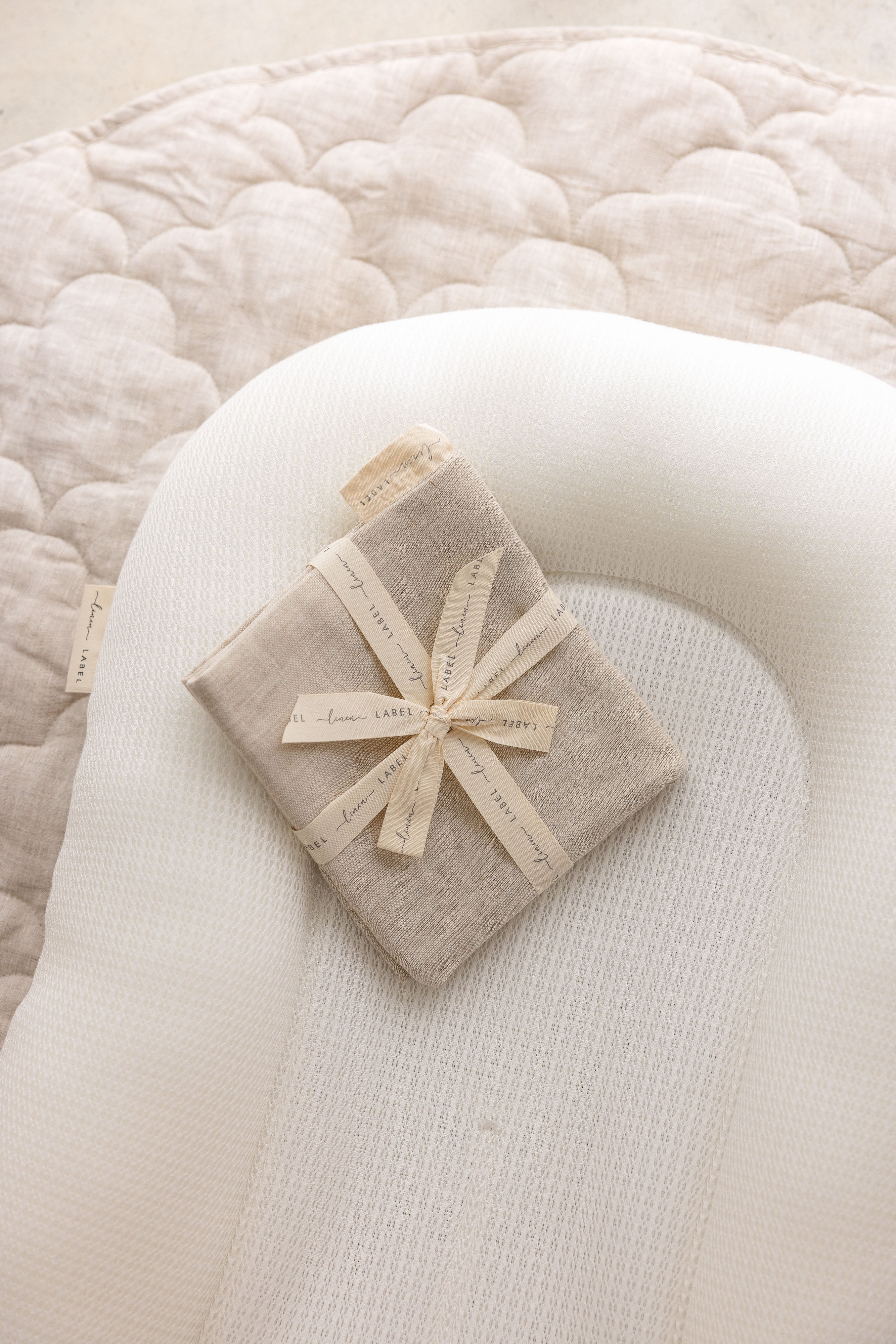 Baby Lounger Nest + Natural Linen Cover