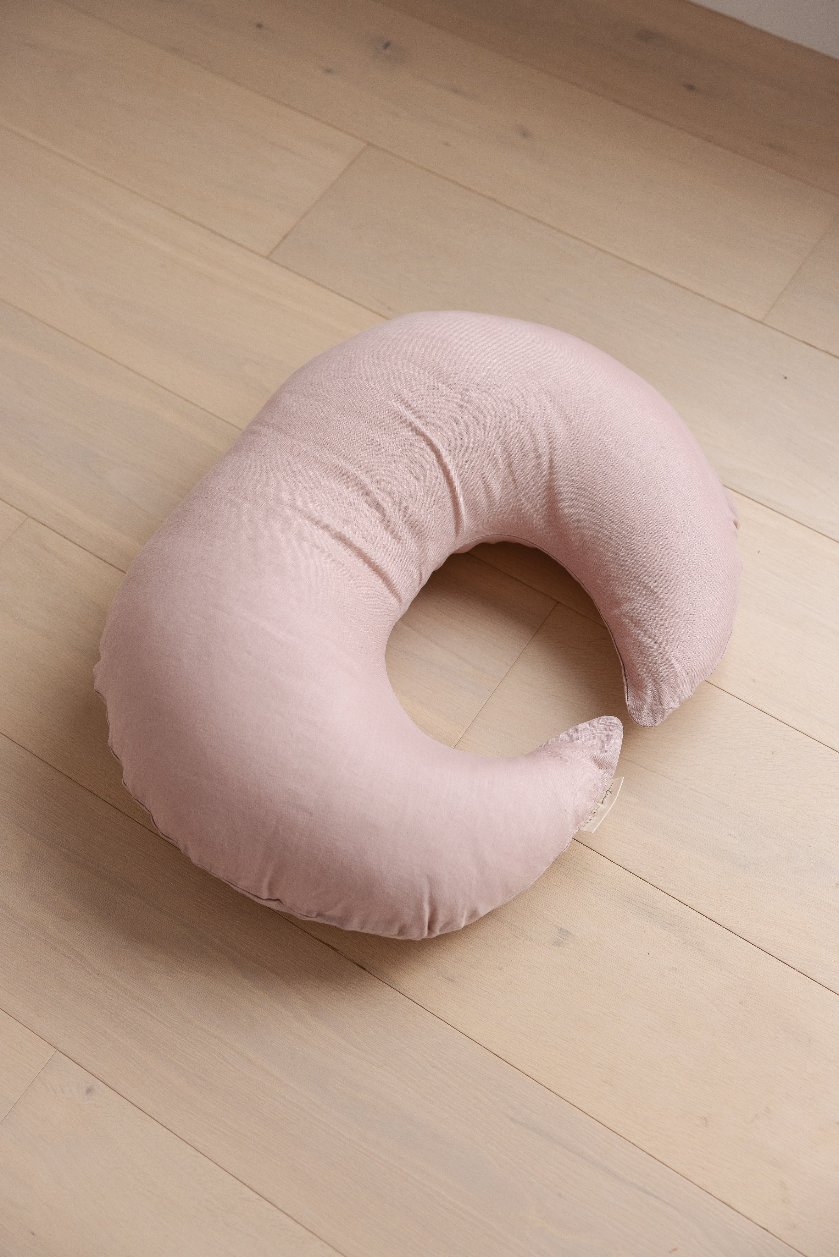Nursing Pillow & Cover- Moon Shape- Dusty Rose
