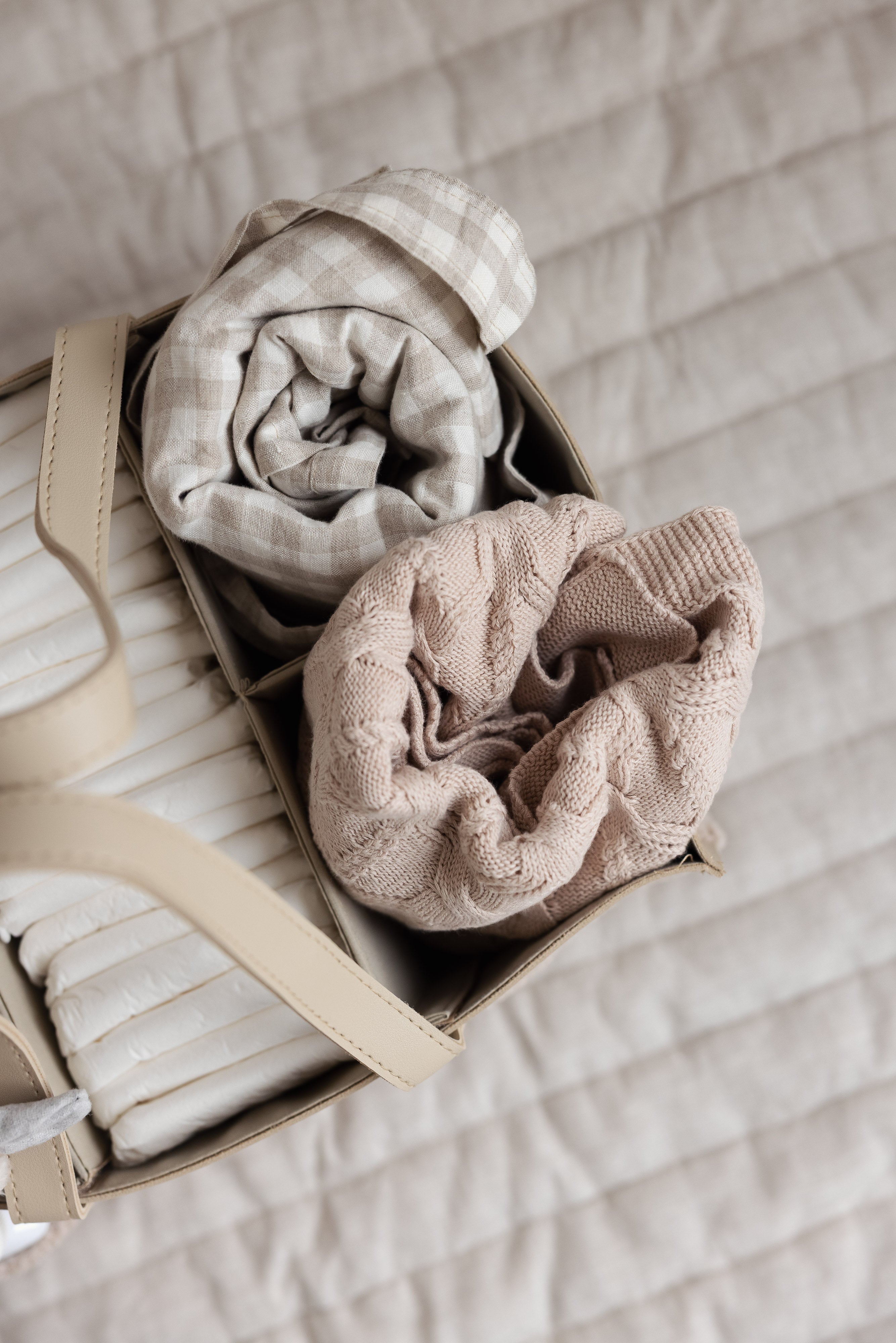 Nappy Caddy- Luxe Range- Nude