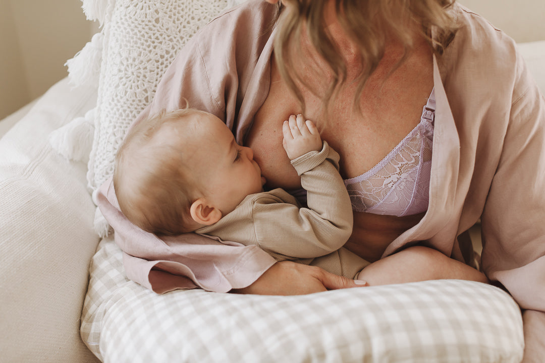 Nursing Pillow & Cover- Gingham