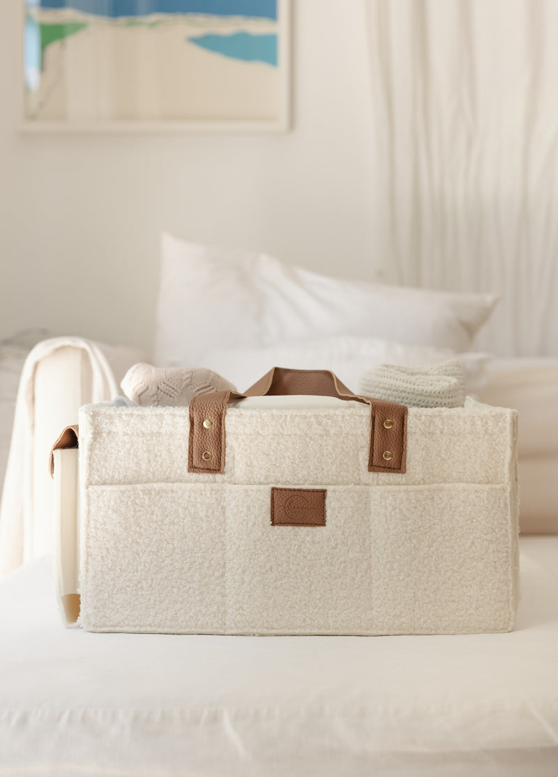 Nappy Caddy XL- Snow Tan