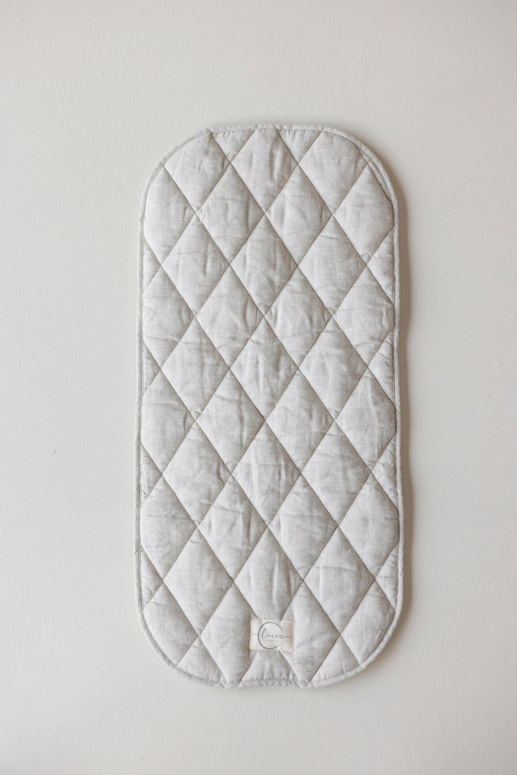 Pram Bassinet Liners- Blush Print & Oat