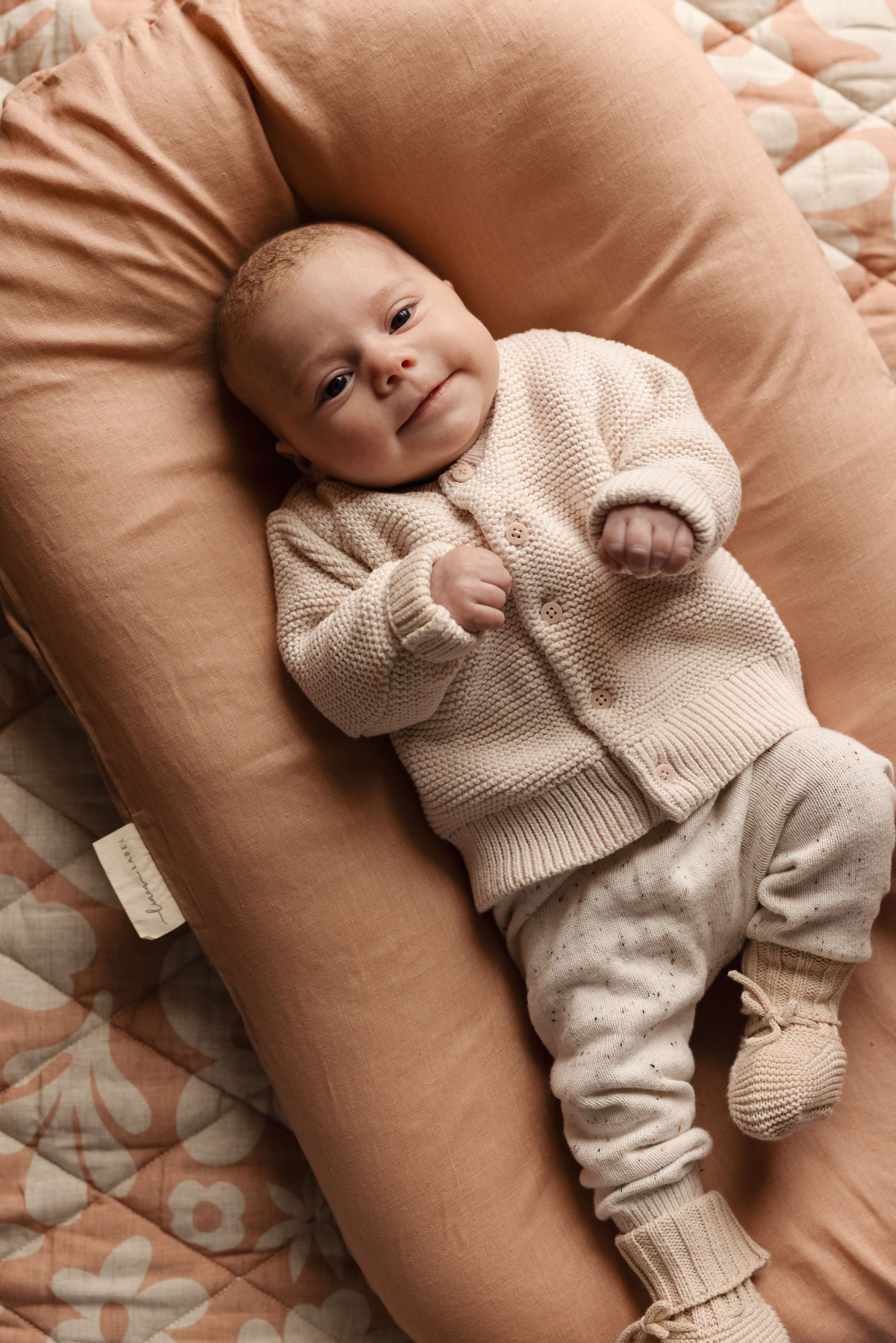 Baby Lounger Nest + Soft Clay Linen Cover