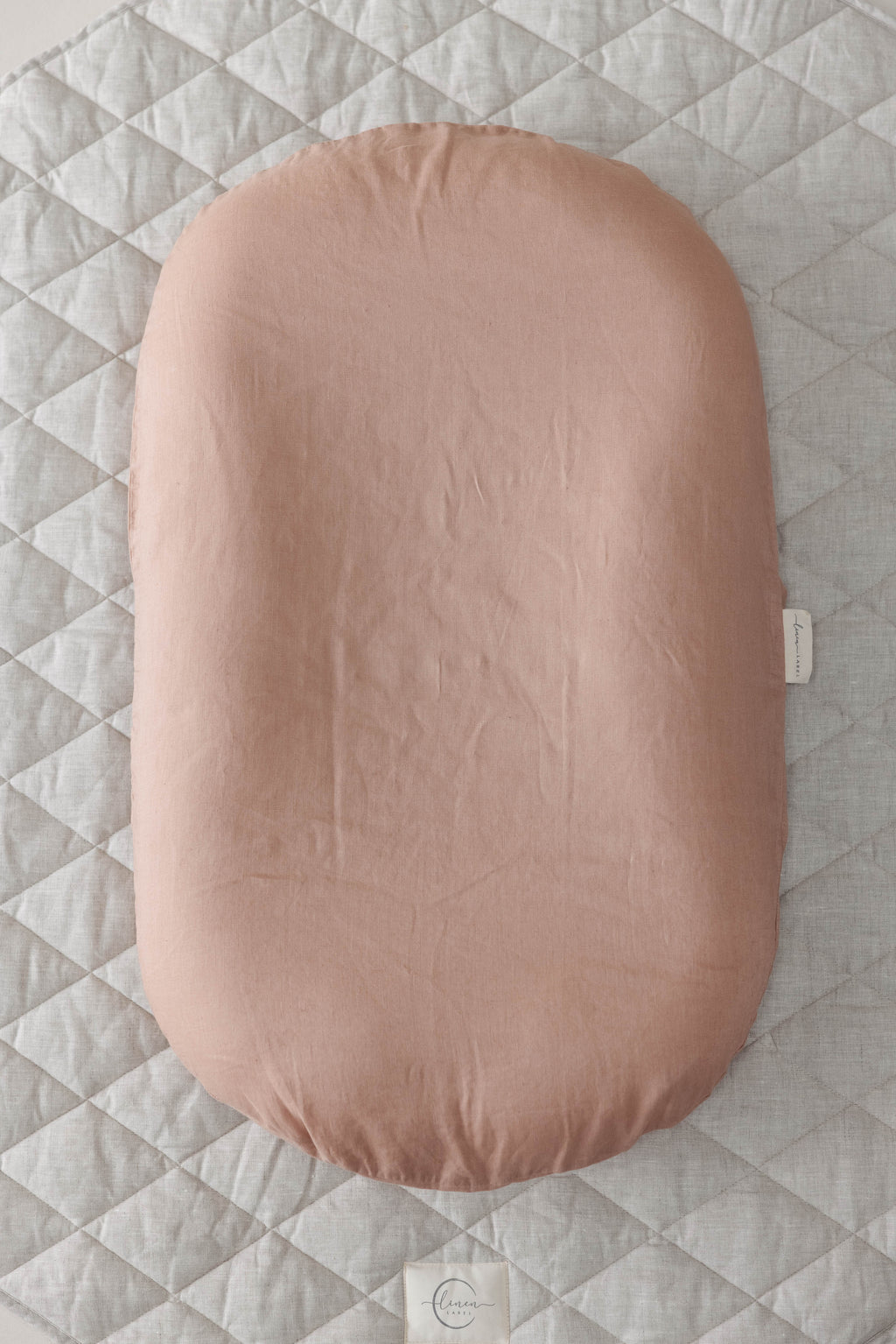 Baby Lounger Nest + Soft Clay Linen Cover