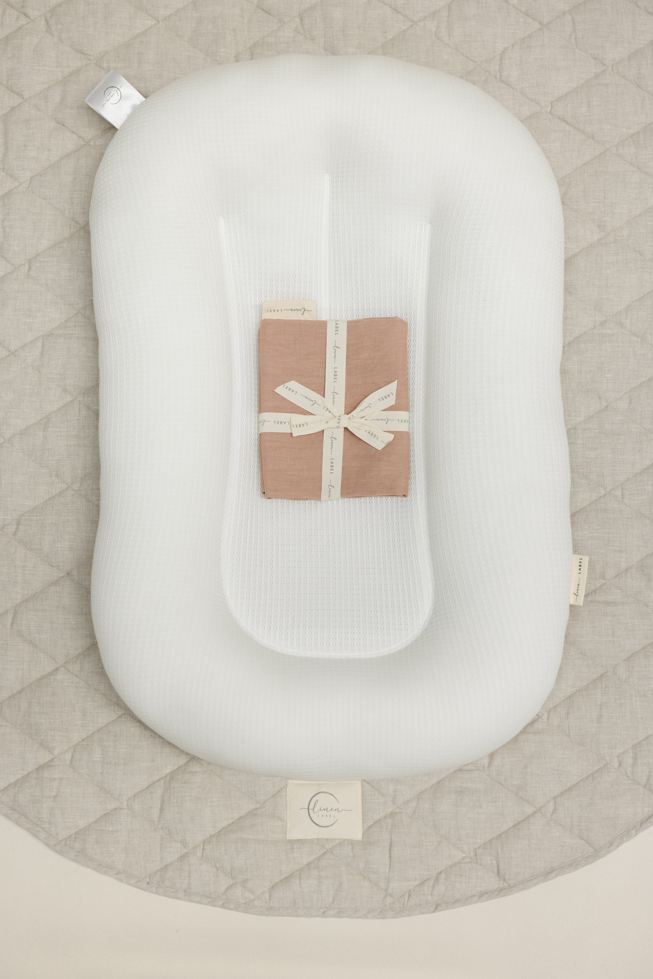 Baby Lounger Nest + Soft Clay Linen Cover