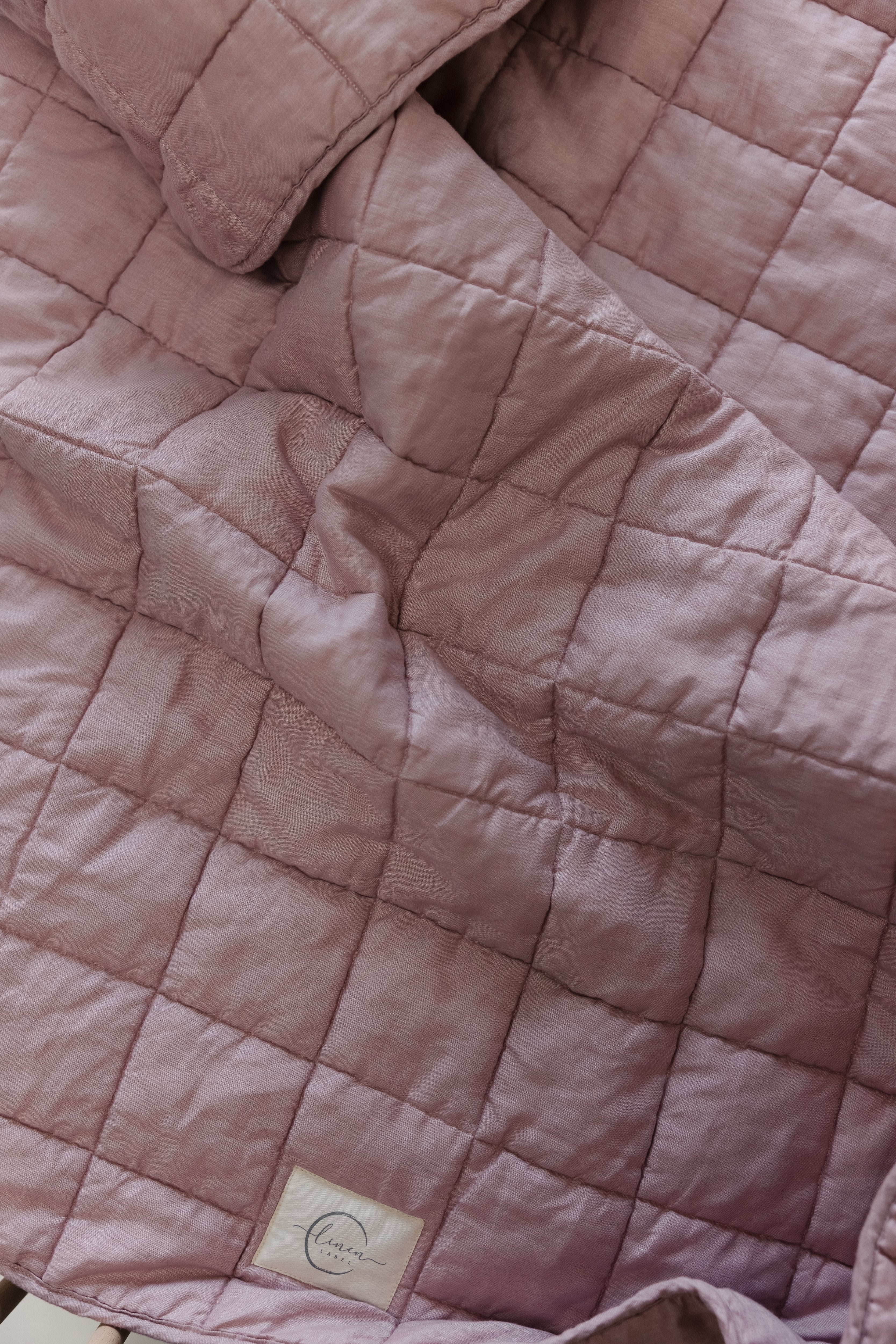 Rectangle Toddler blanket & Play Mat- Solid Blush