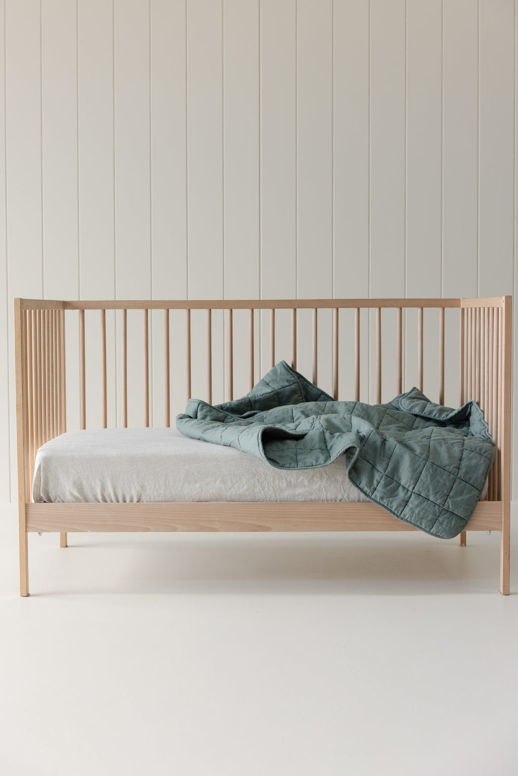 Rectangle Toddler blanket & Play Mat- Solid Opal Sage