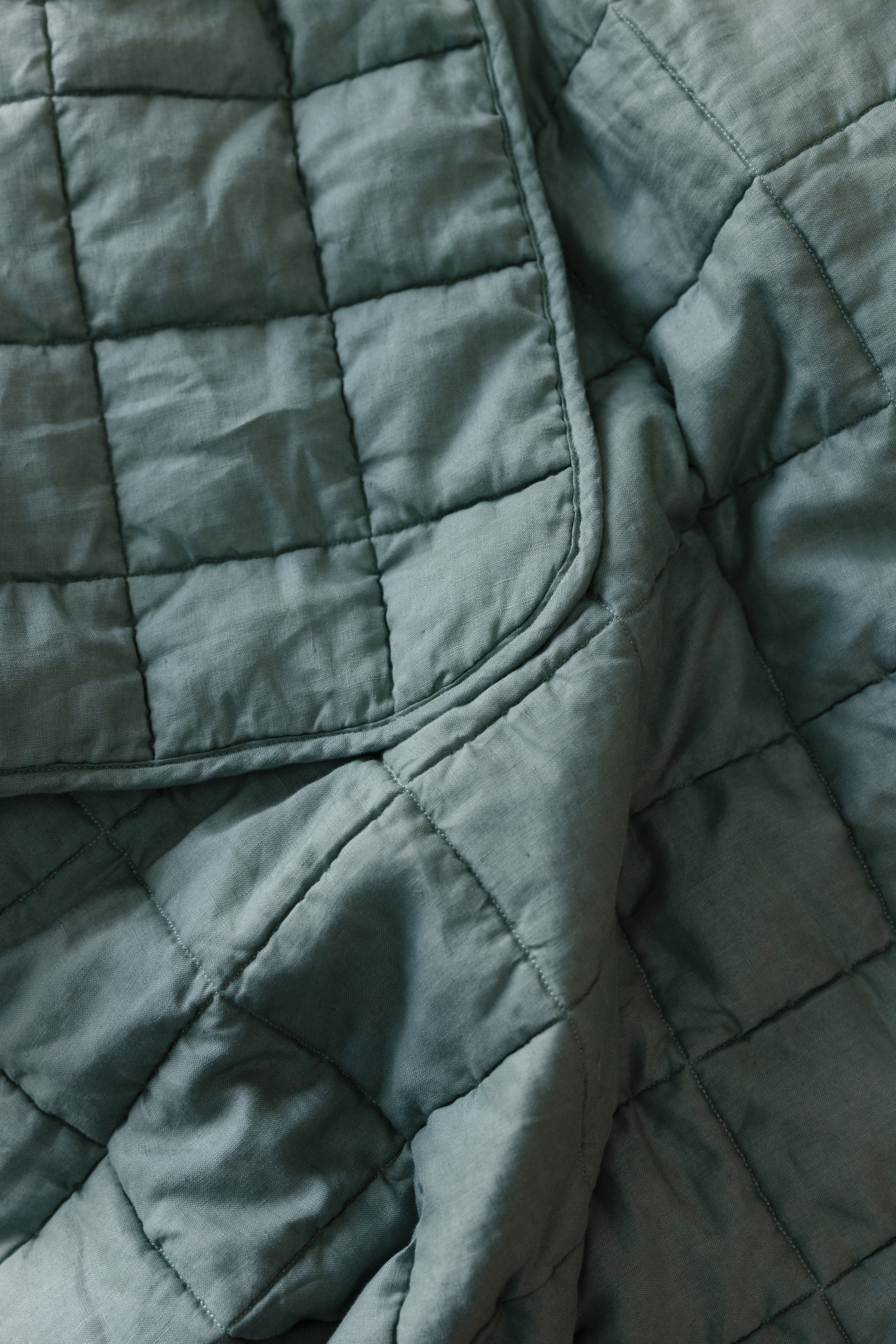 Rectangle Toddler blanket & Play Mat- Solid Opal Sage
