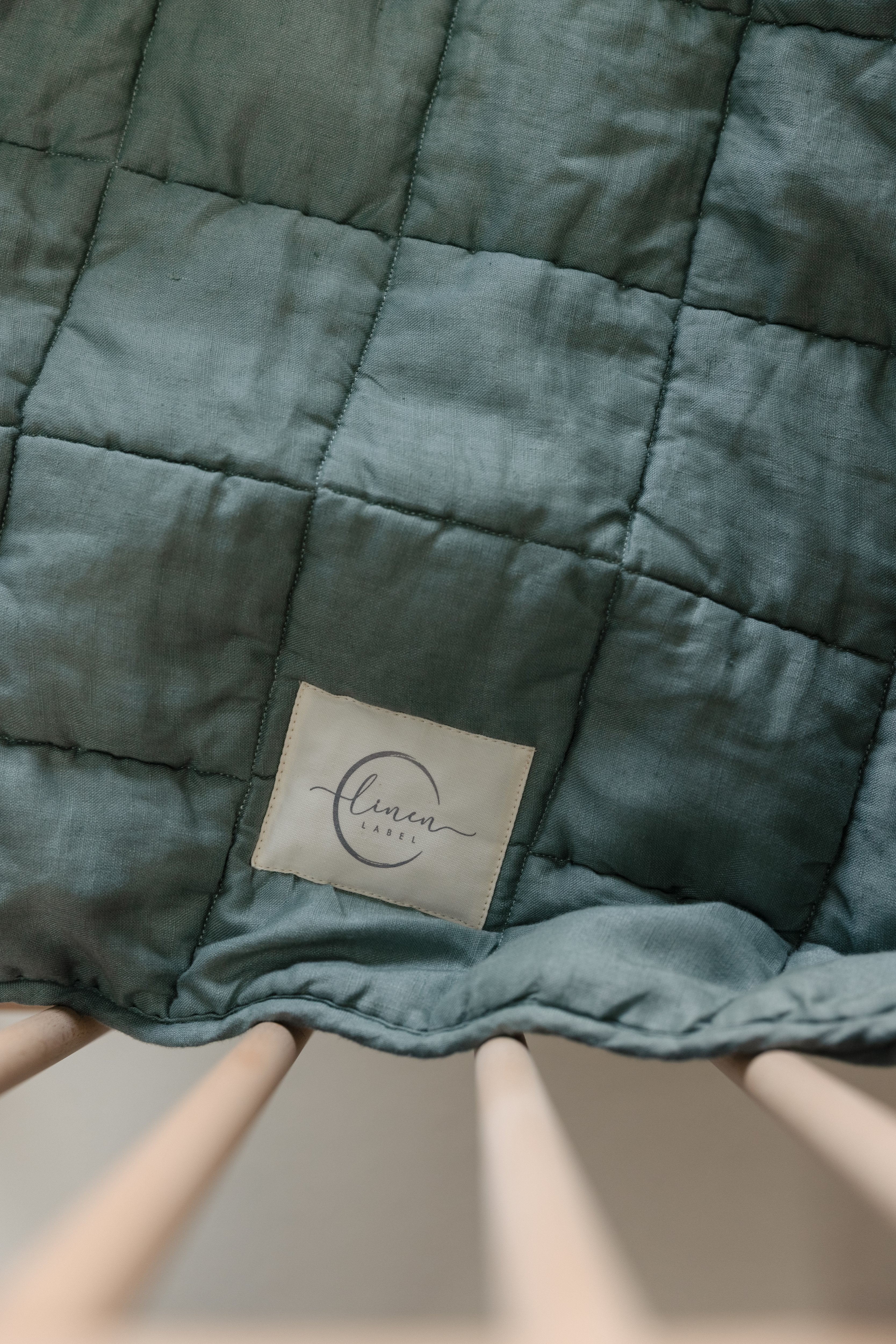 Rectangle Toddler blanket & Play Mat- Solid Opal Sage