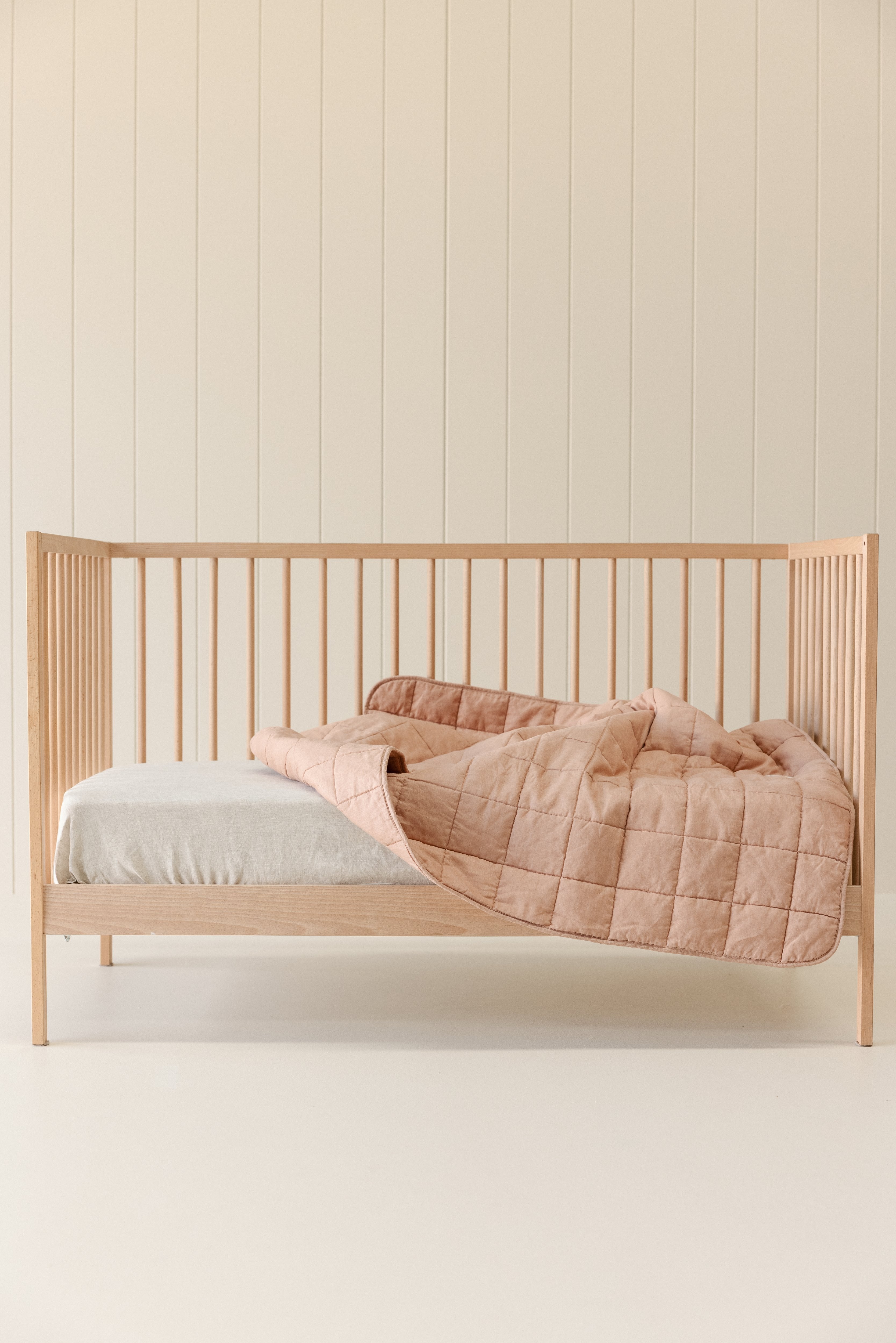 Rectangle Toddler blanket & Play Mat- Solid Soft Clay