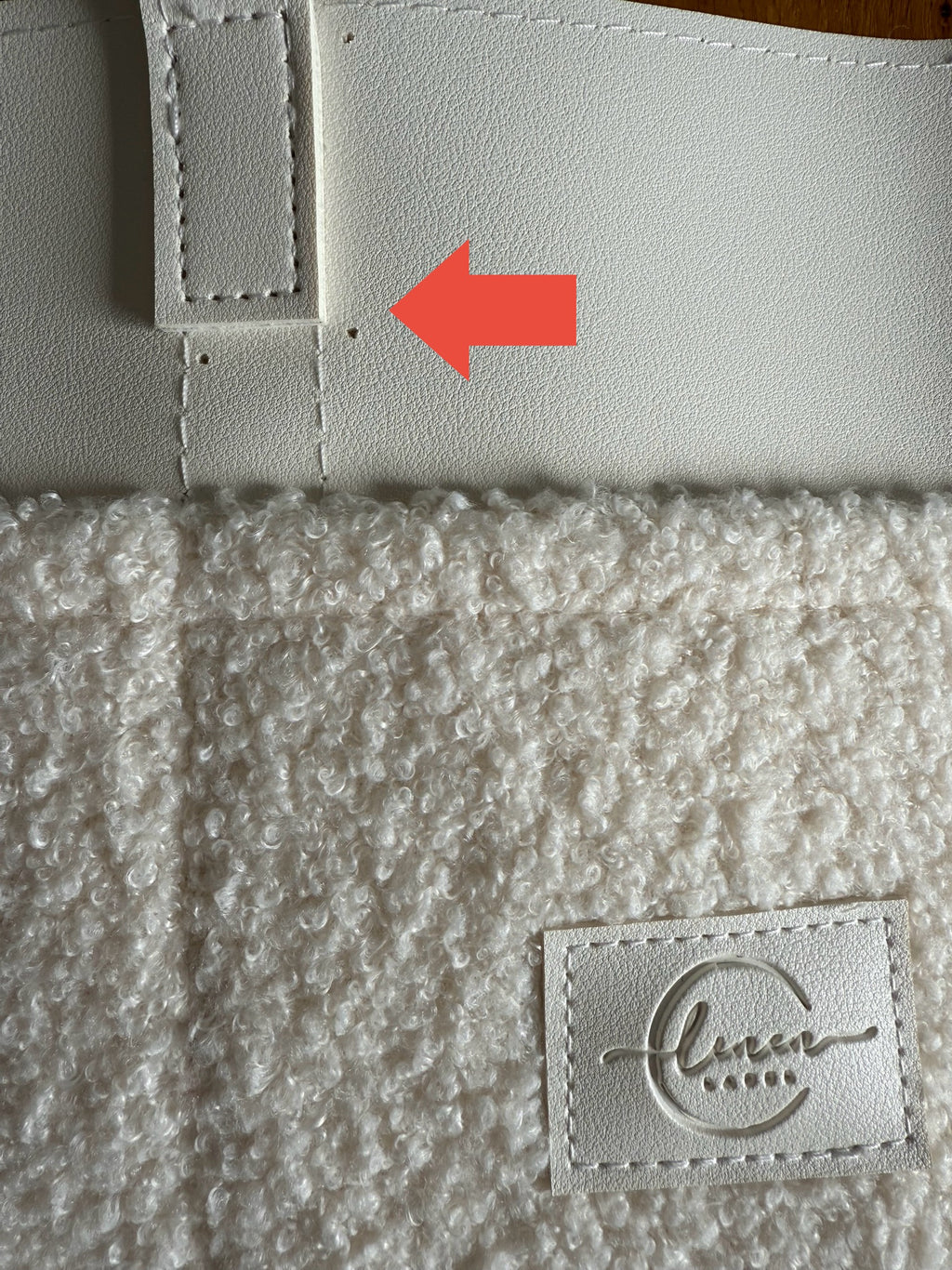 Nappy Caddy- Luxe Range- Snow (Factory 2nd's)