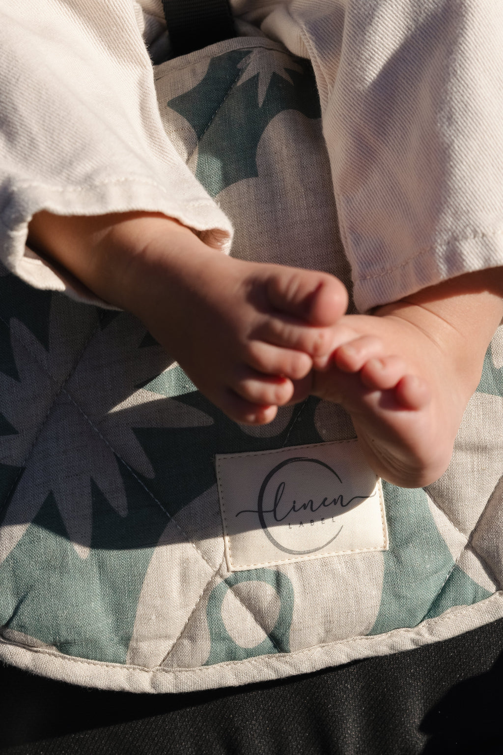 Pram Liner - Opal Sage Print