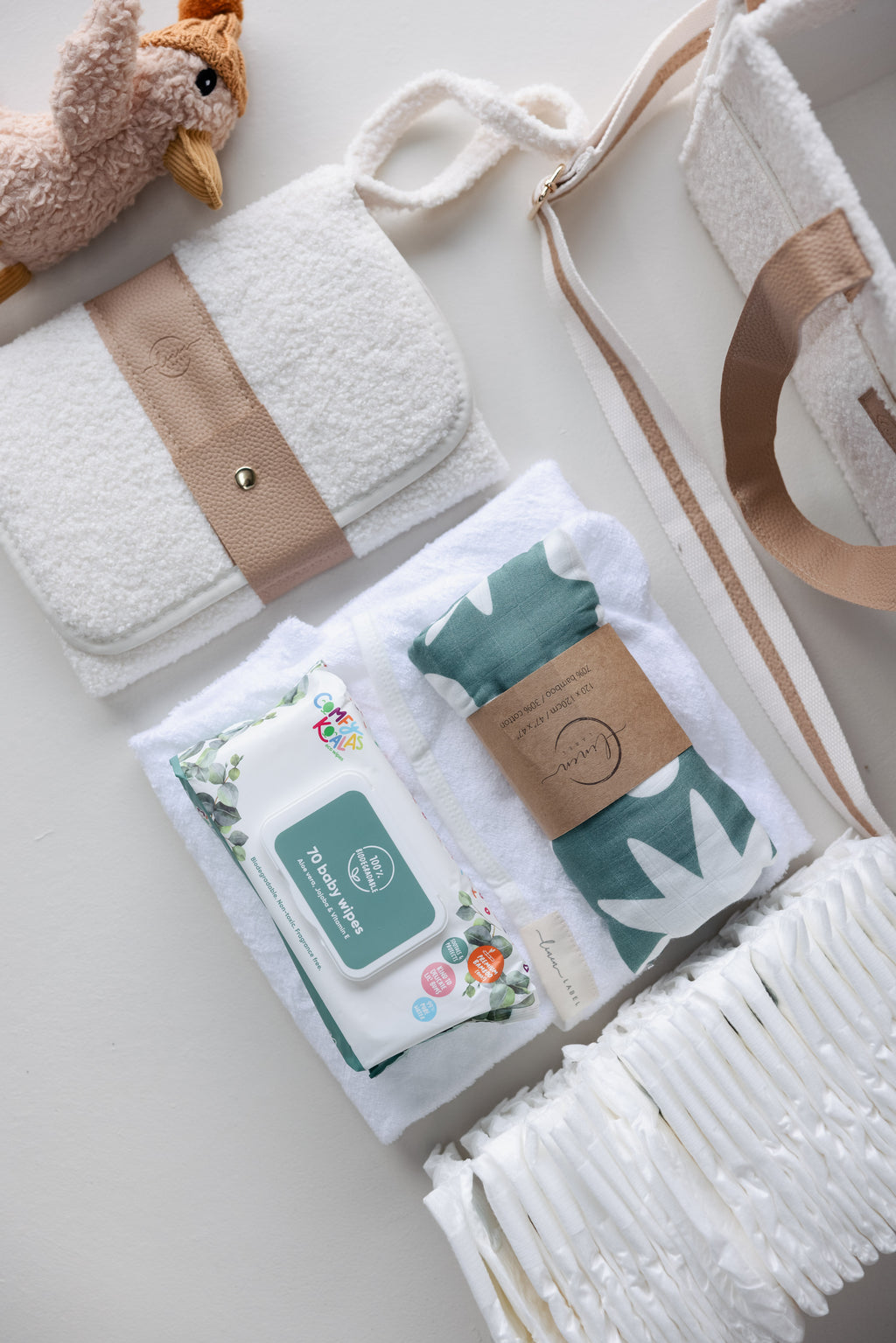 Ultimate Baby Shower Gift Bundle - XL Nappy Caddy - Bundle