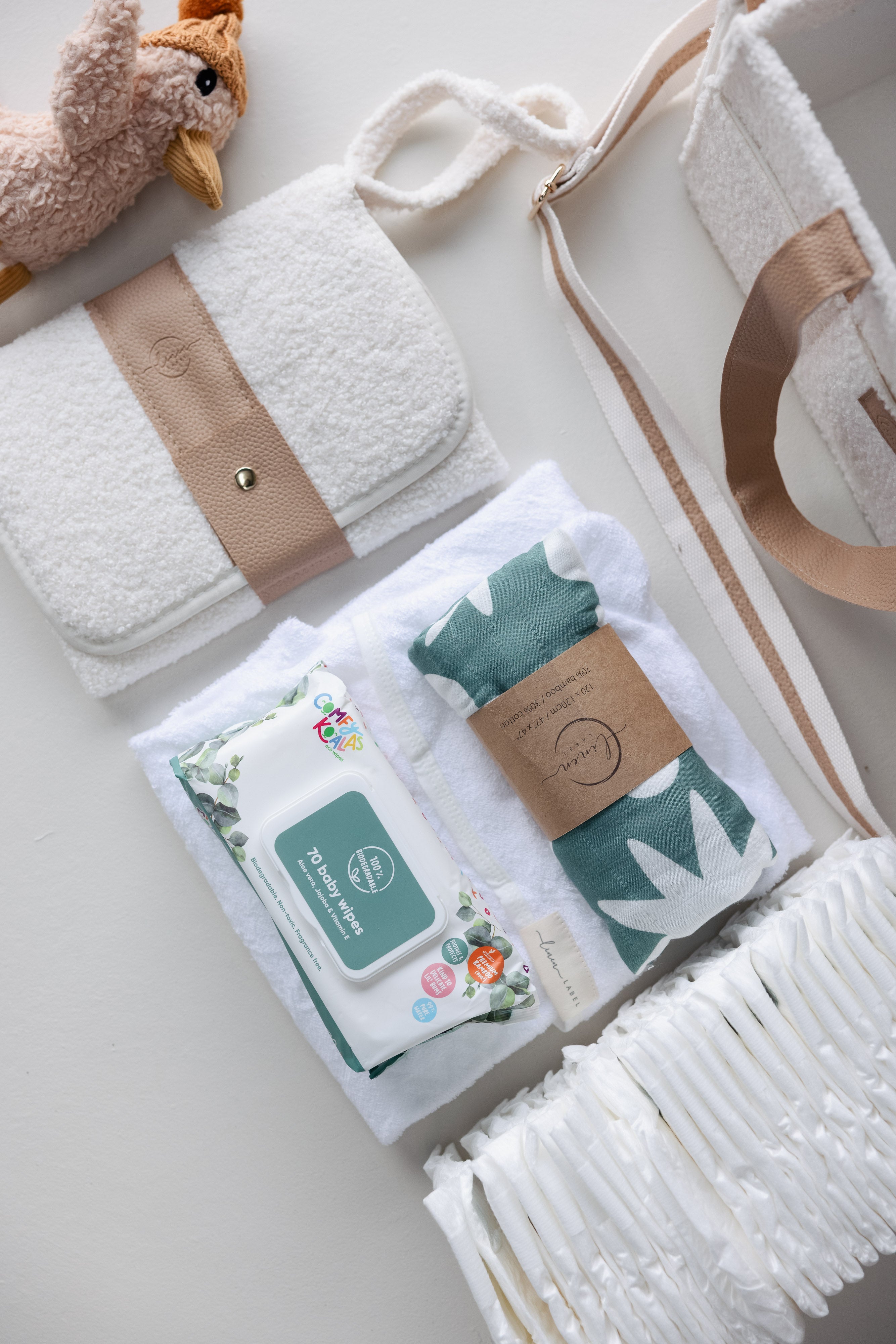 Ultimate Baby Shower Gift Bundle - XL Nappy Caddy - Bundle