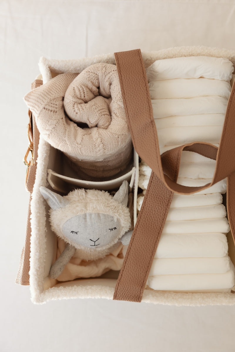 Nappy Caddy XL- Snow Tan