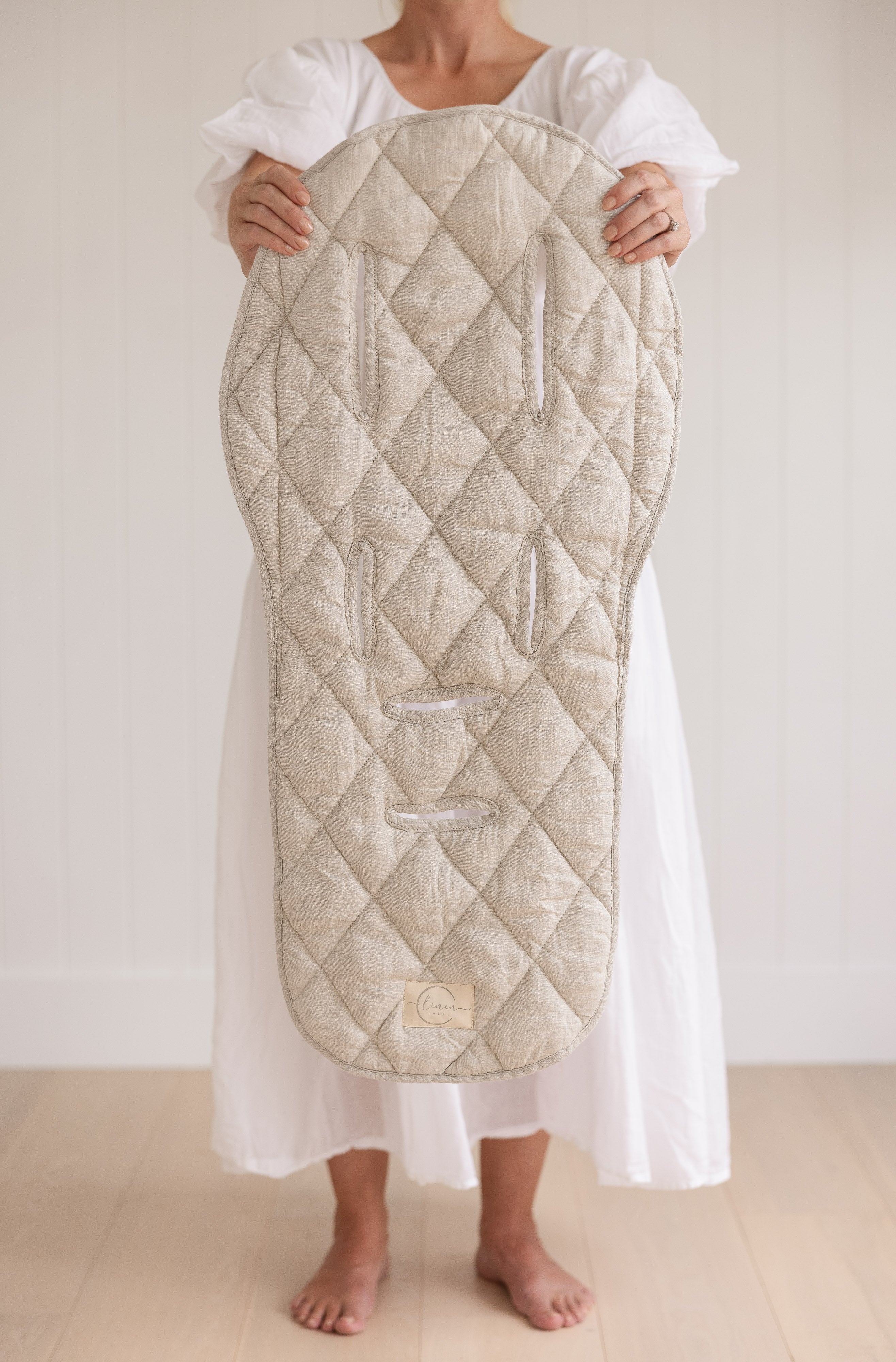 Oatmeal & Gingham - Pram Liner