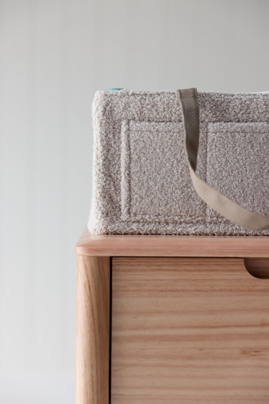 Teddy Core Nappy Caddy- Soft Nude - NEW