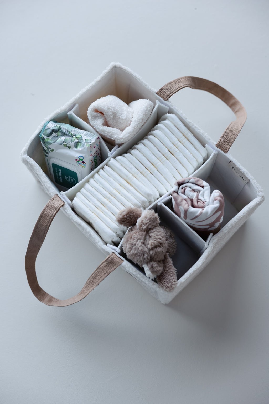Teddy Core Nappy Caddy- Snow Fawn - NEW