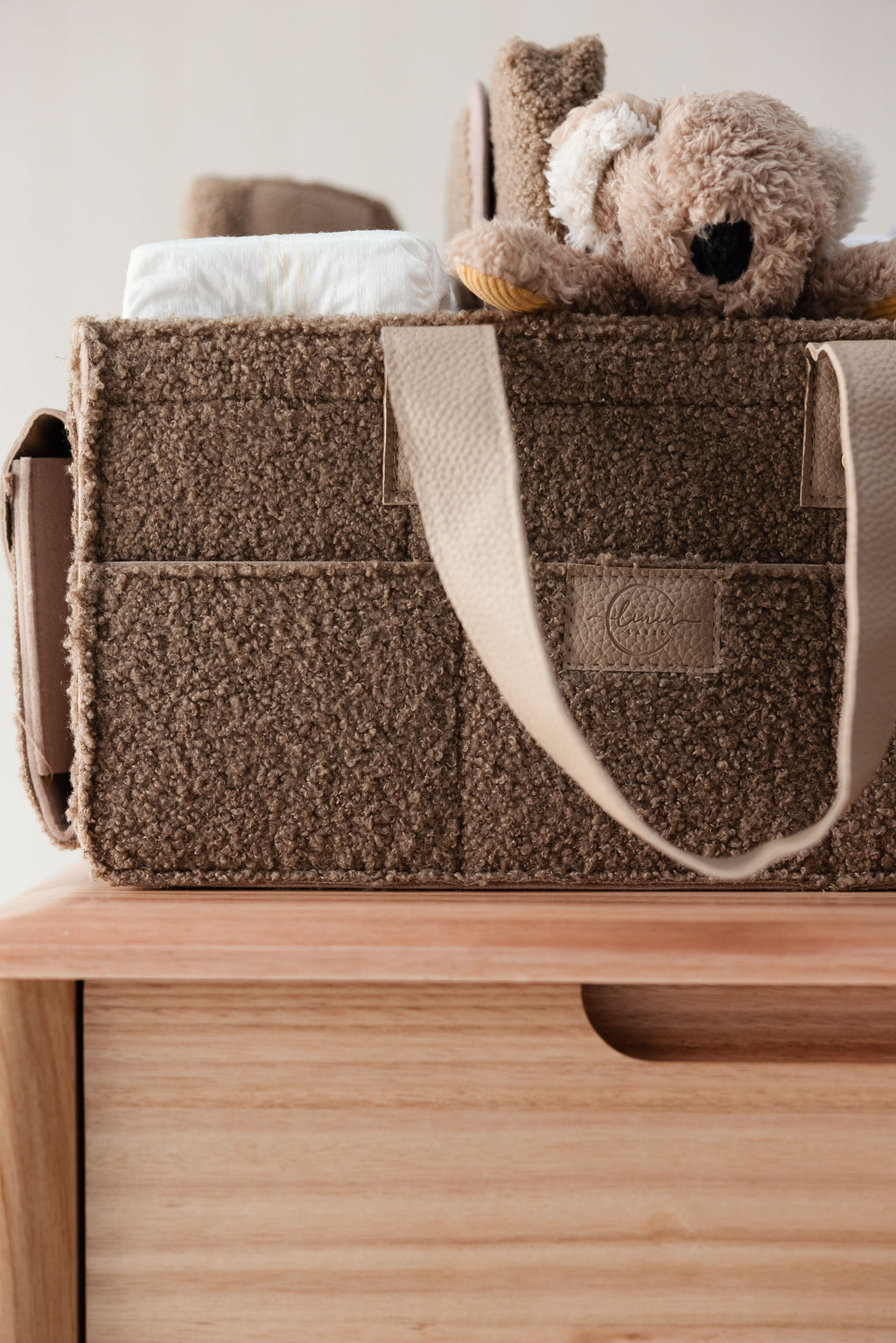 Teddy Classic Nappy Caddy- Coco - NEW