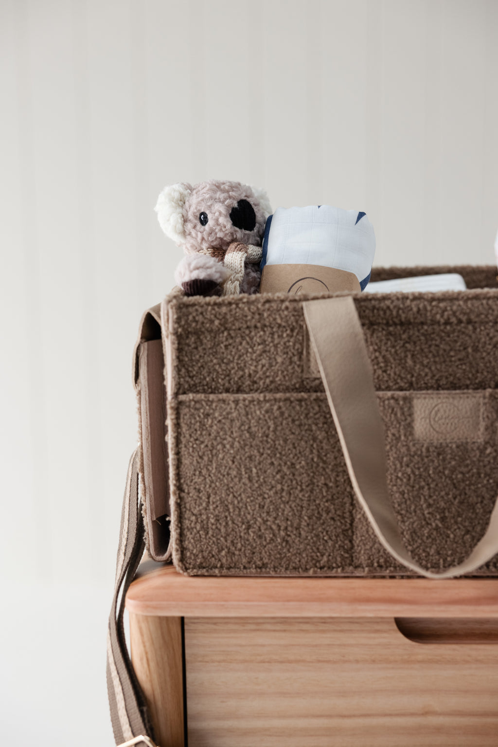XL Teddy Nappy Caddy- Coco- NEW