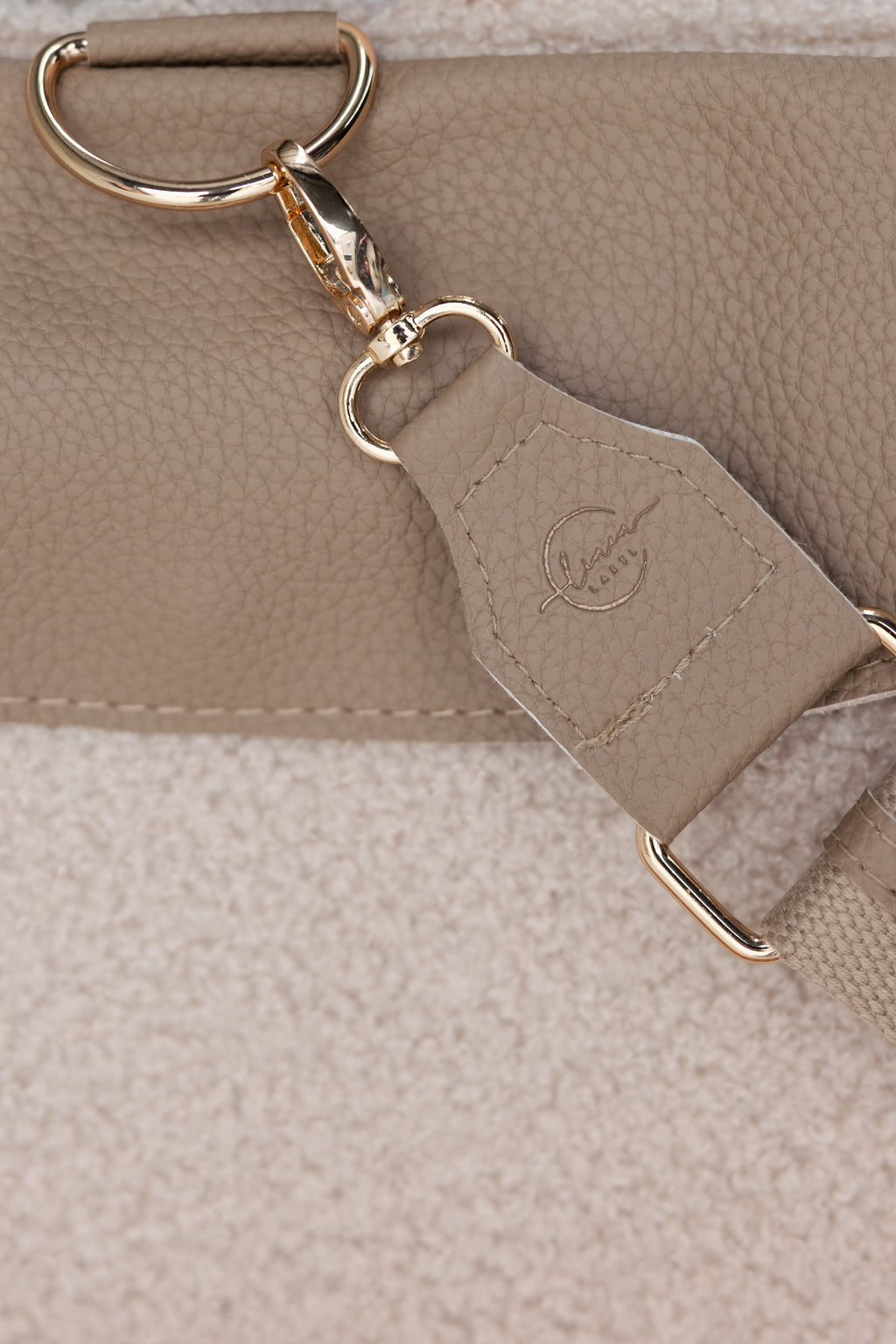 XL Teddy Nappy Caddy- Soft Nude- NEW