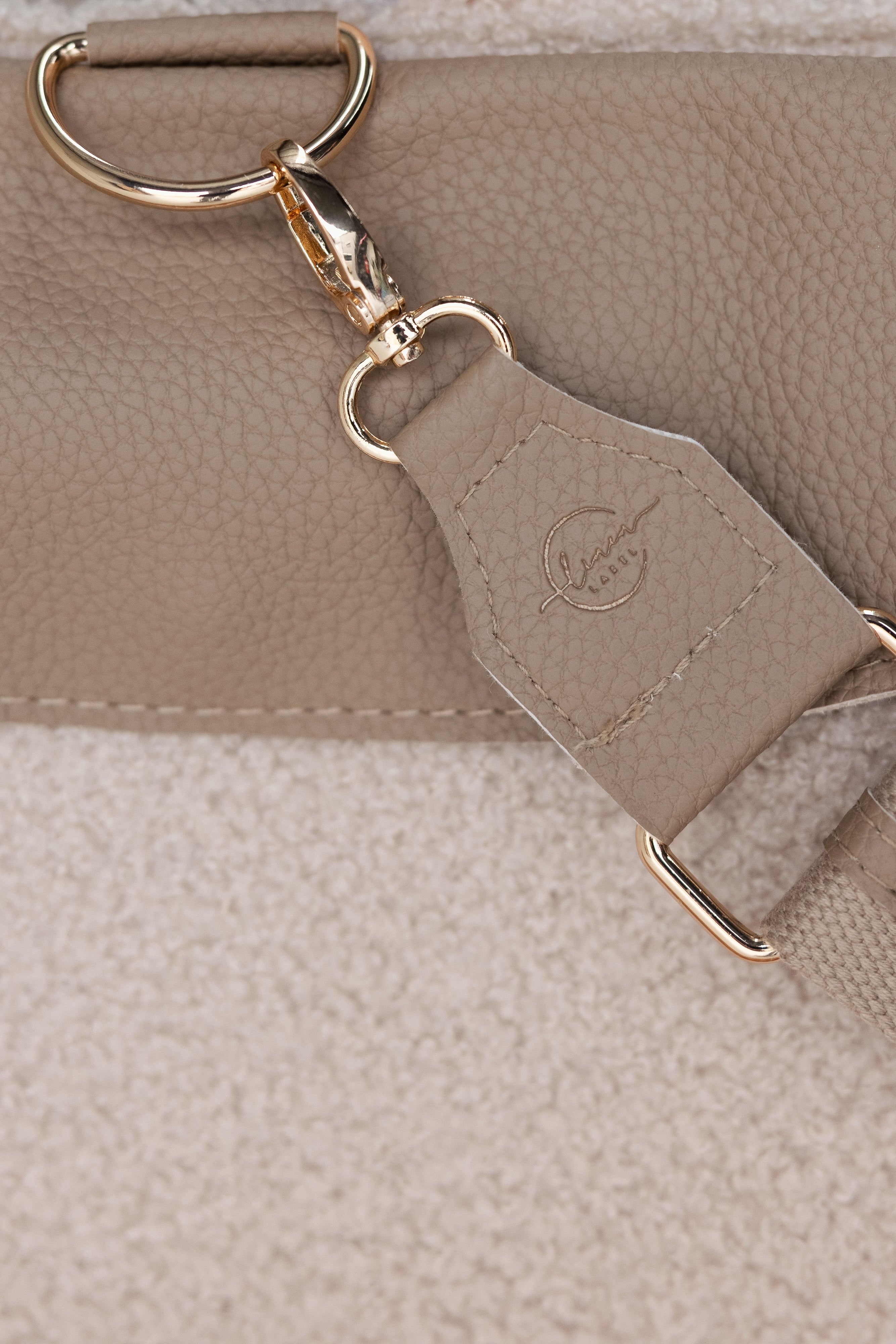 XL Teddy Nappy Caddy- Soft Nude- NEW