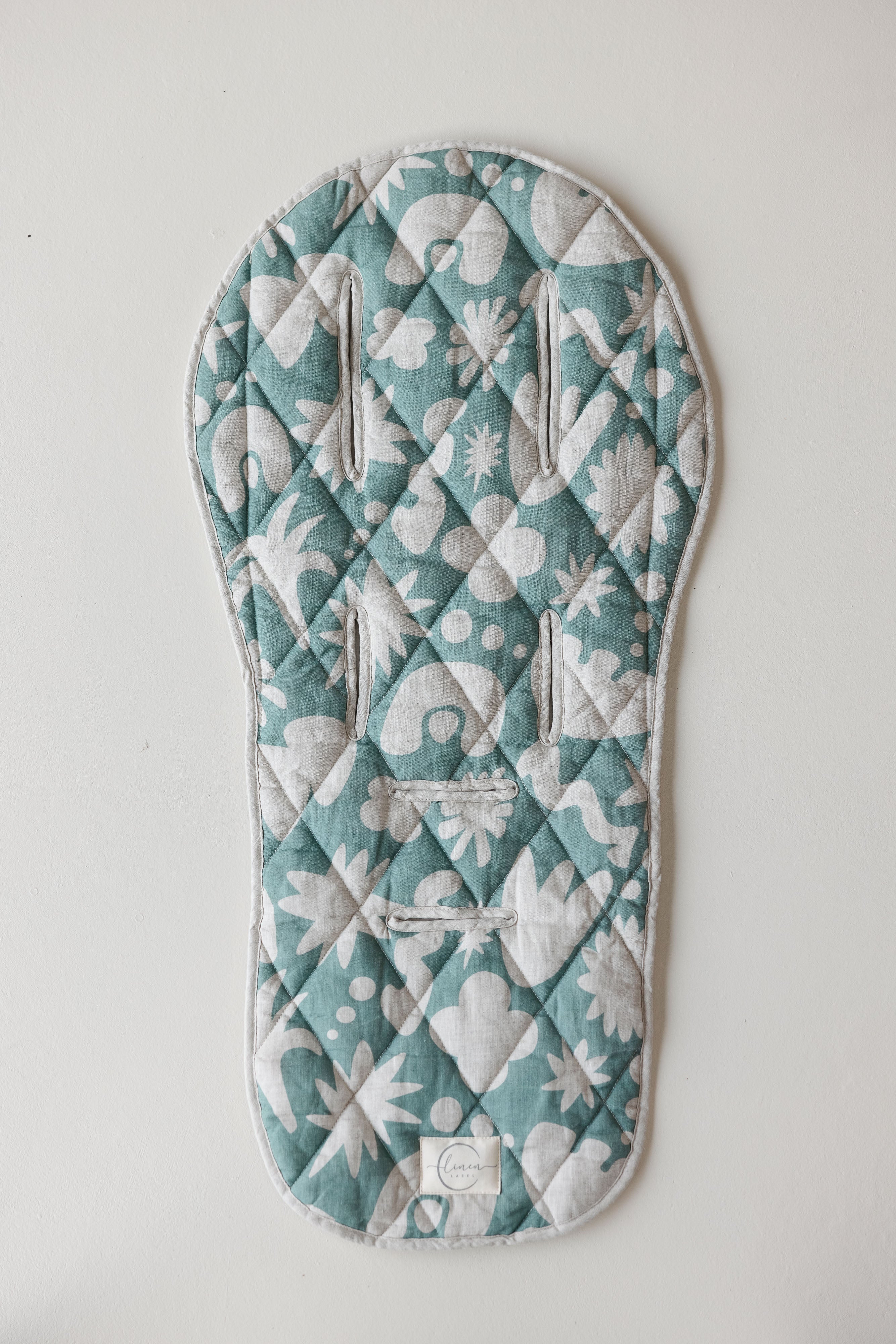 Pram Liner - Opal Sage Print