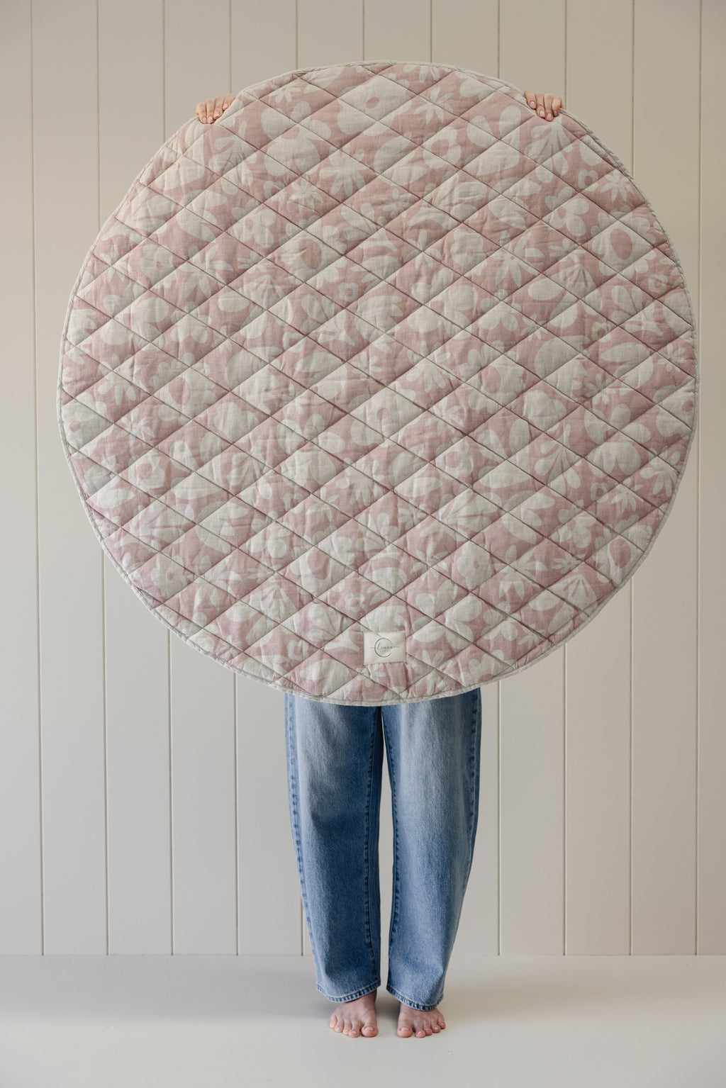 Round Play Mat- Blush print