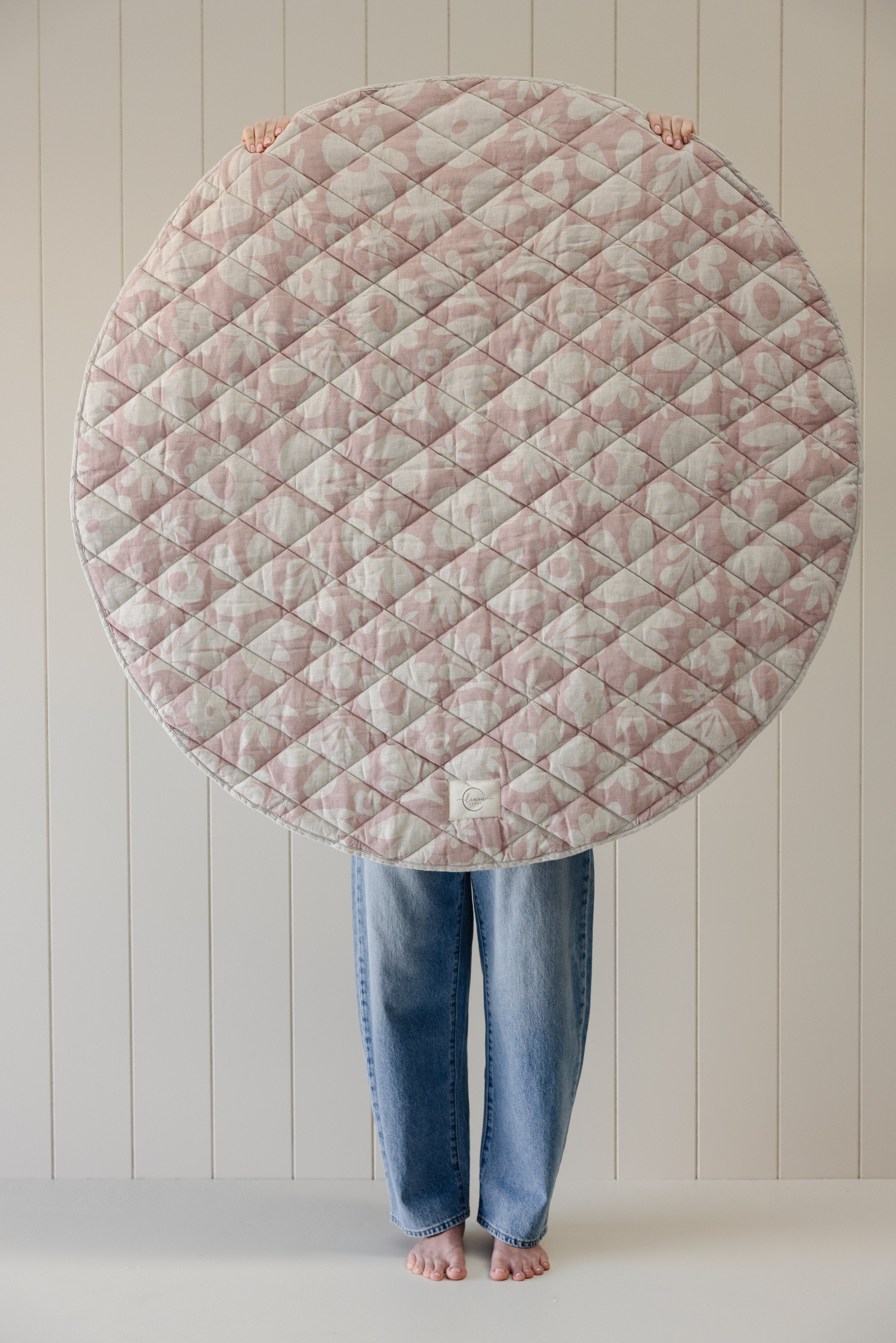 Round Play Mat- Blush print