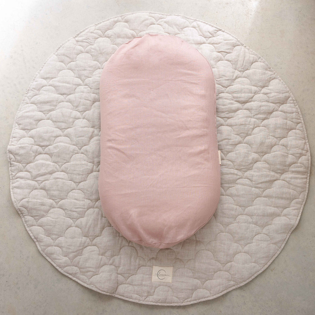 Baby Lounger Nest + Dusty Rose Linen Cover