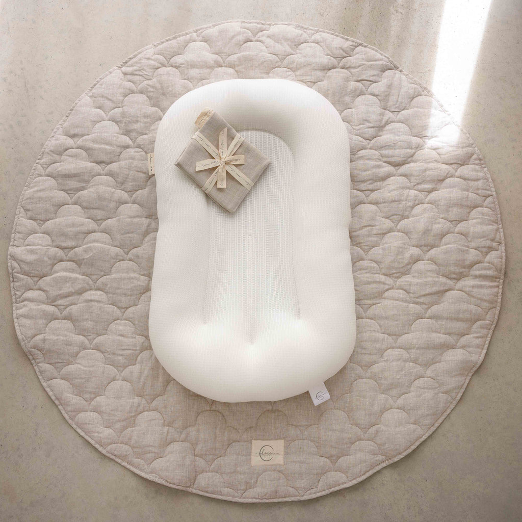 Baby Lounger Nest + Natural Linen Cover