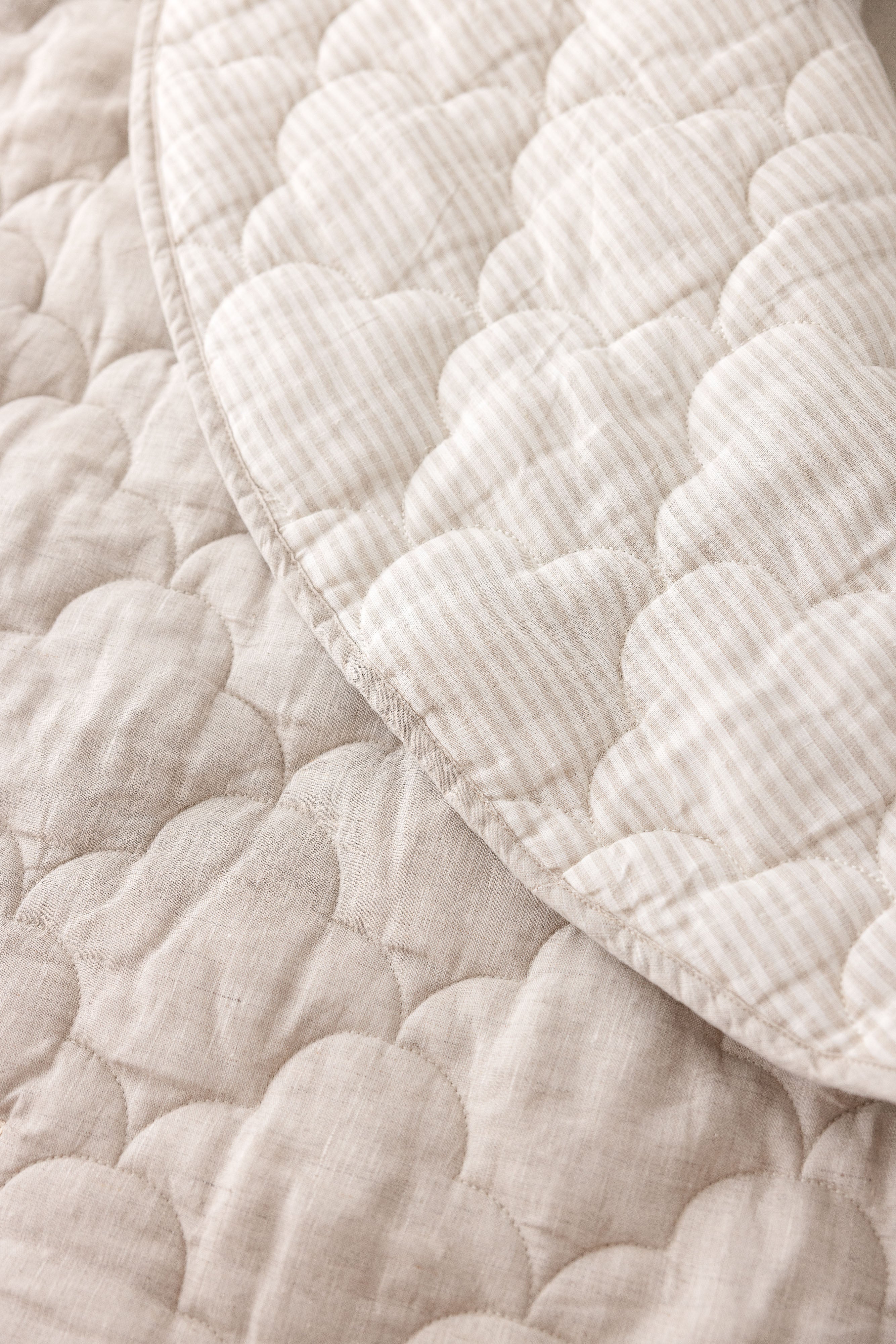 Oat & Stripe Cloud Quilted - Play Mat