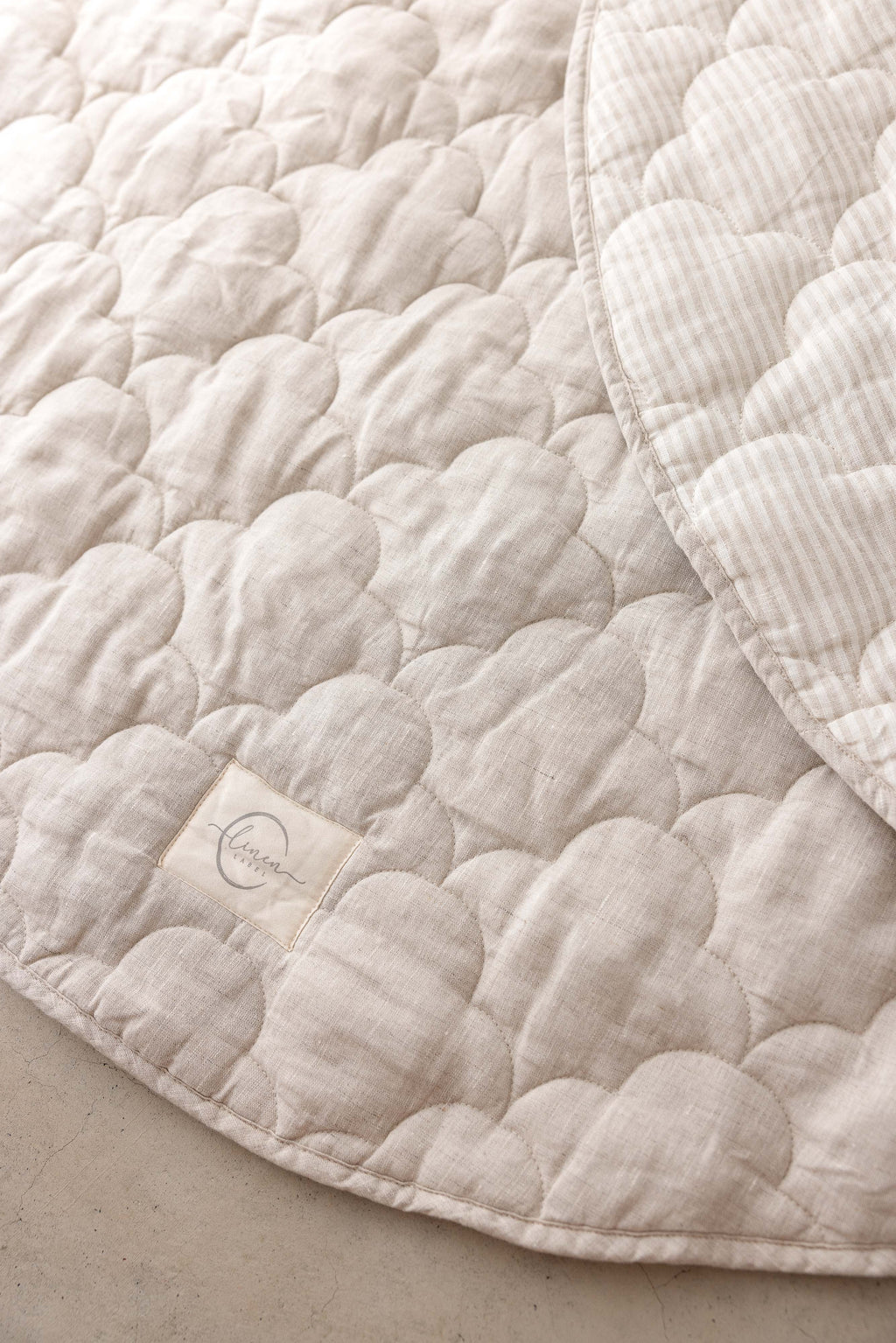 Oat & Stripe Cloud Quilted - Play Mat