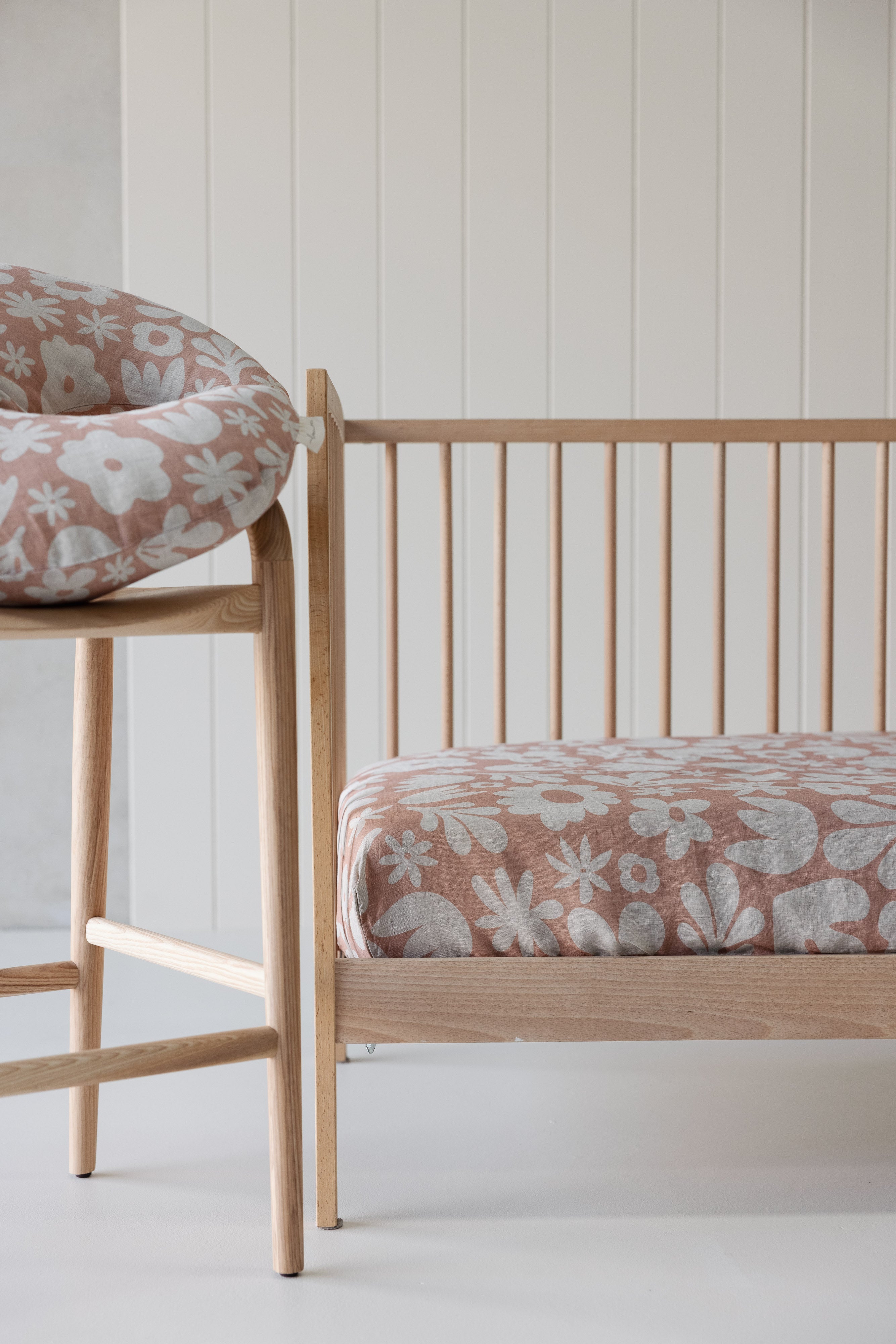 Cot Sheet - Meadow Soft Clay