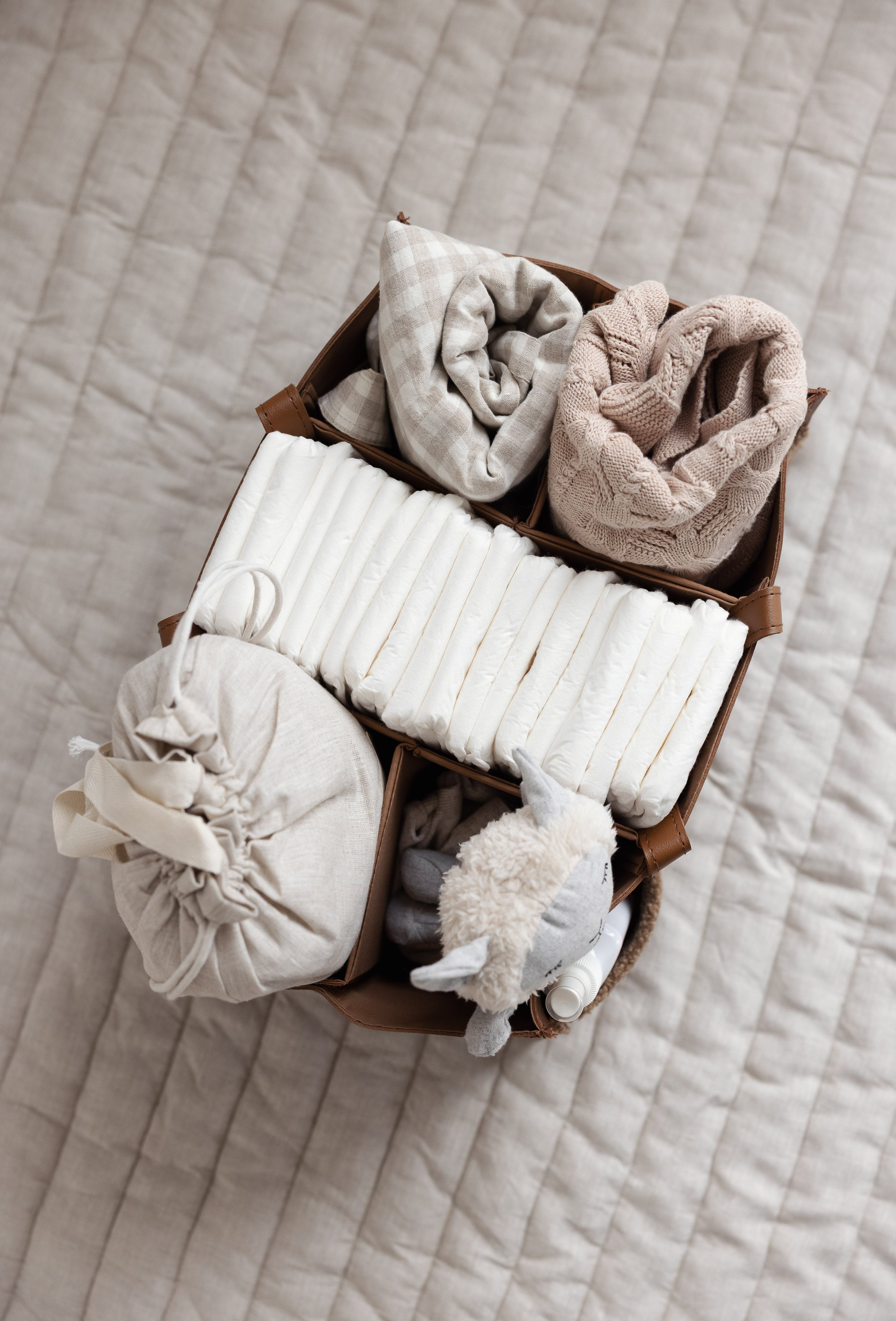 Nappy Caddy- Luxe Range- Coco