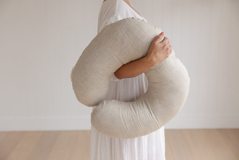 Nursing Pillow & Cover- Natural Oat