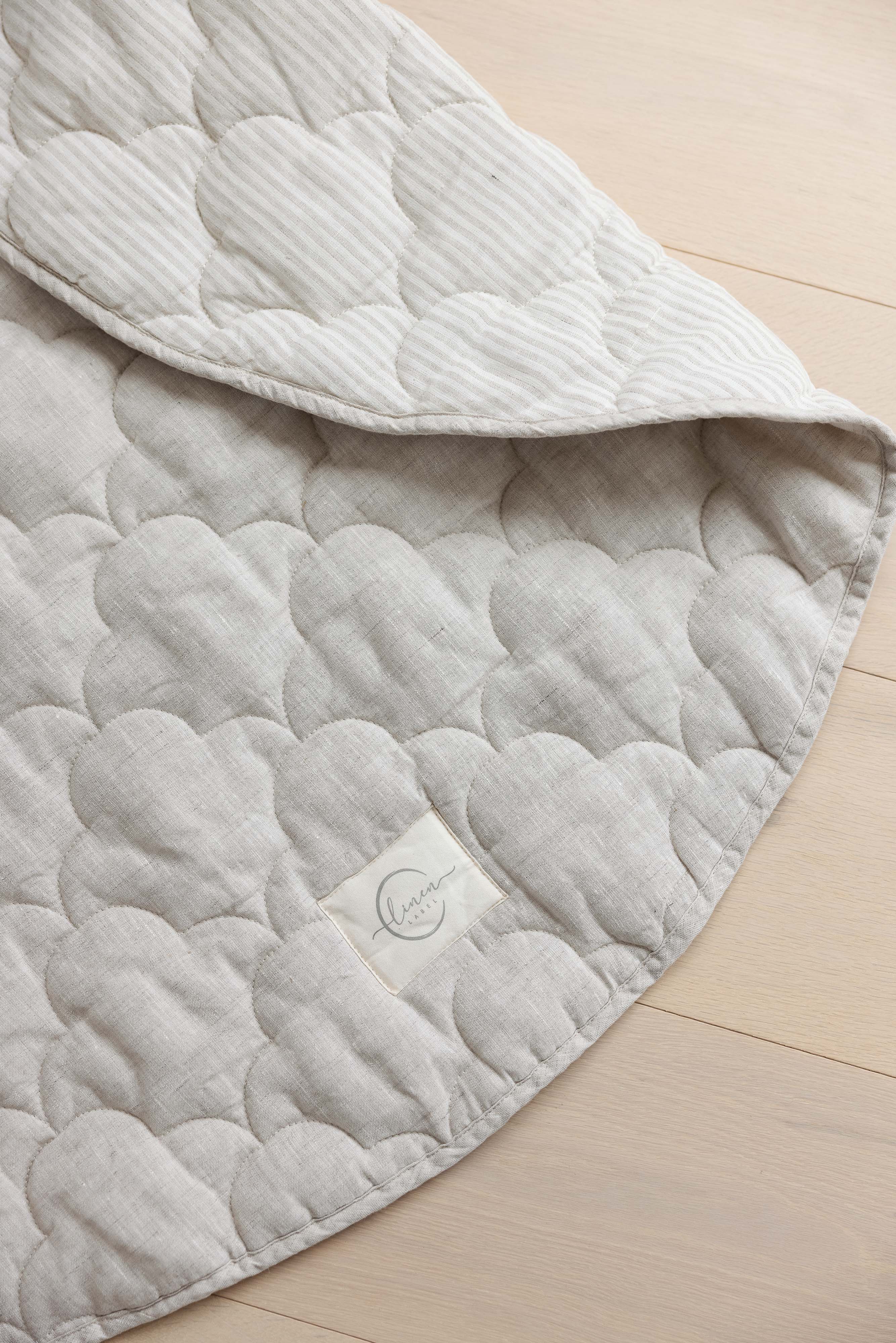 Oat & Stripe Cloud Quilted - Play Mat