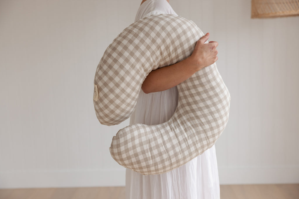 Nursing Pillow & Cover- Gingham