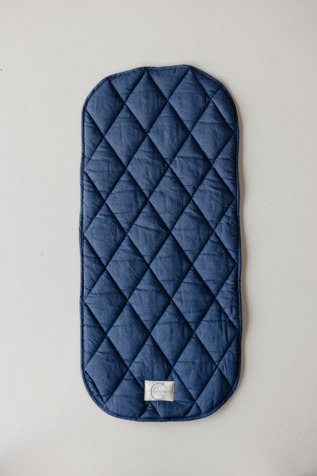 Pram Bassinet Liners- Denim Blue Double sided