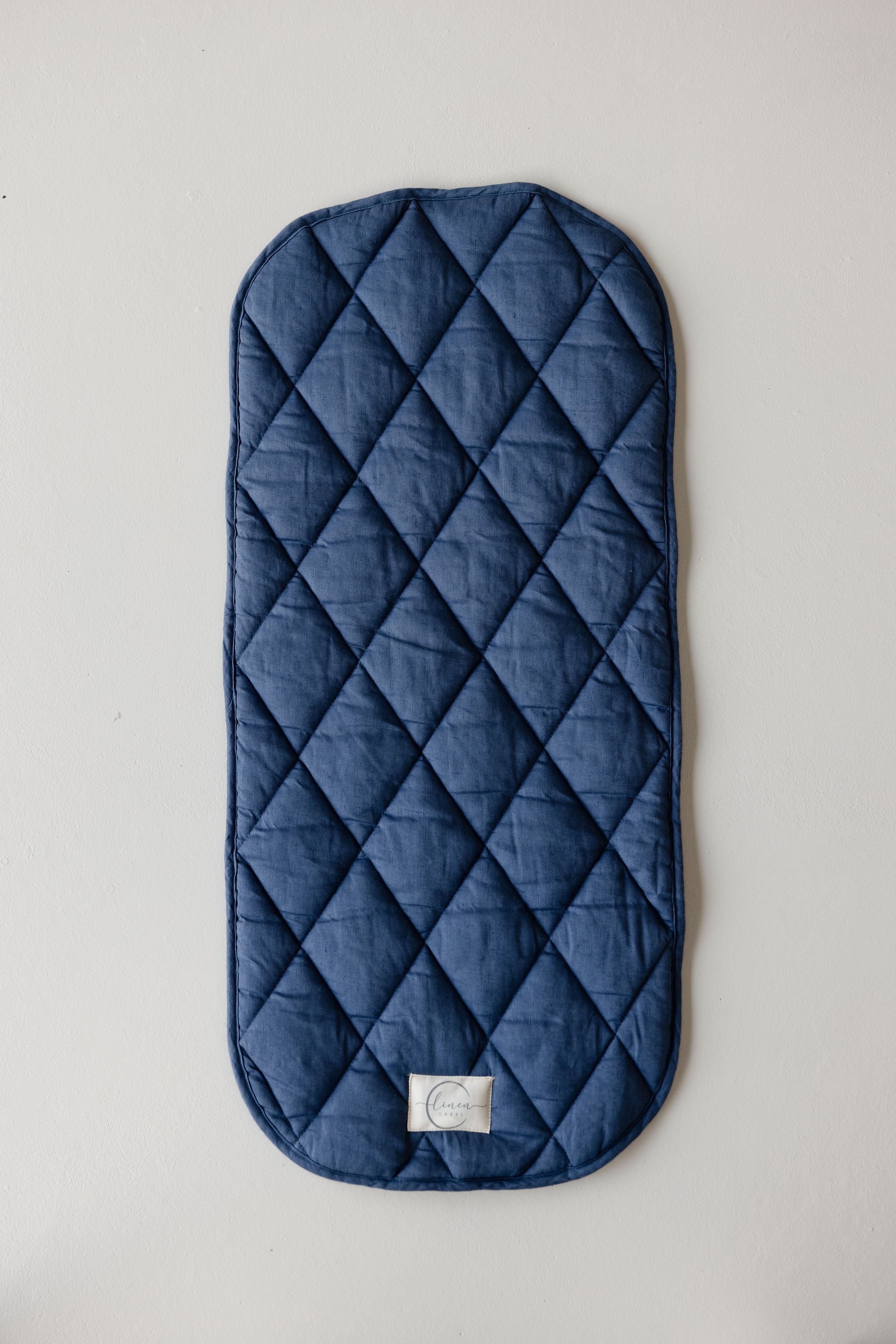 Pram Bassinet Liners- Denim Blue Double sided