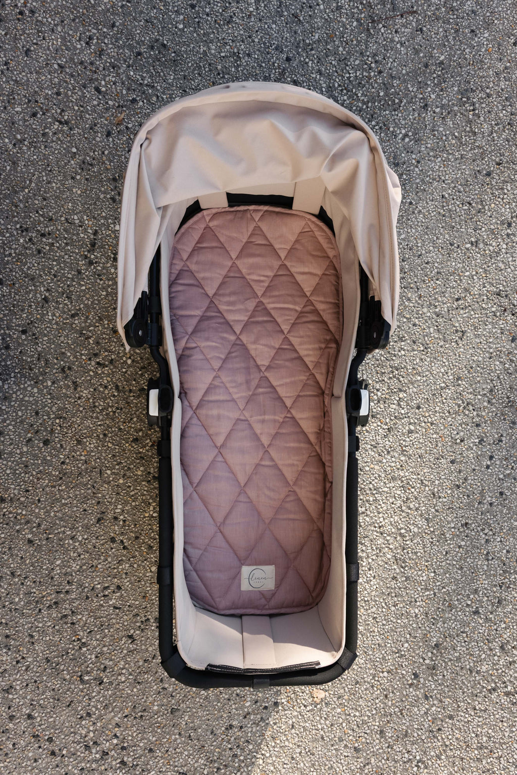 Pram Bassinet Liners- Blush Double sided