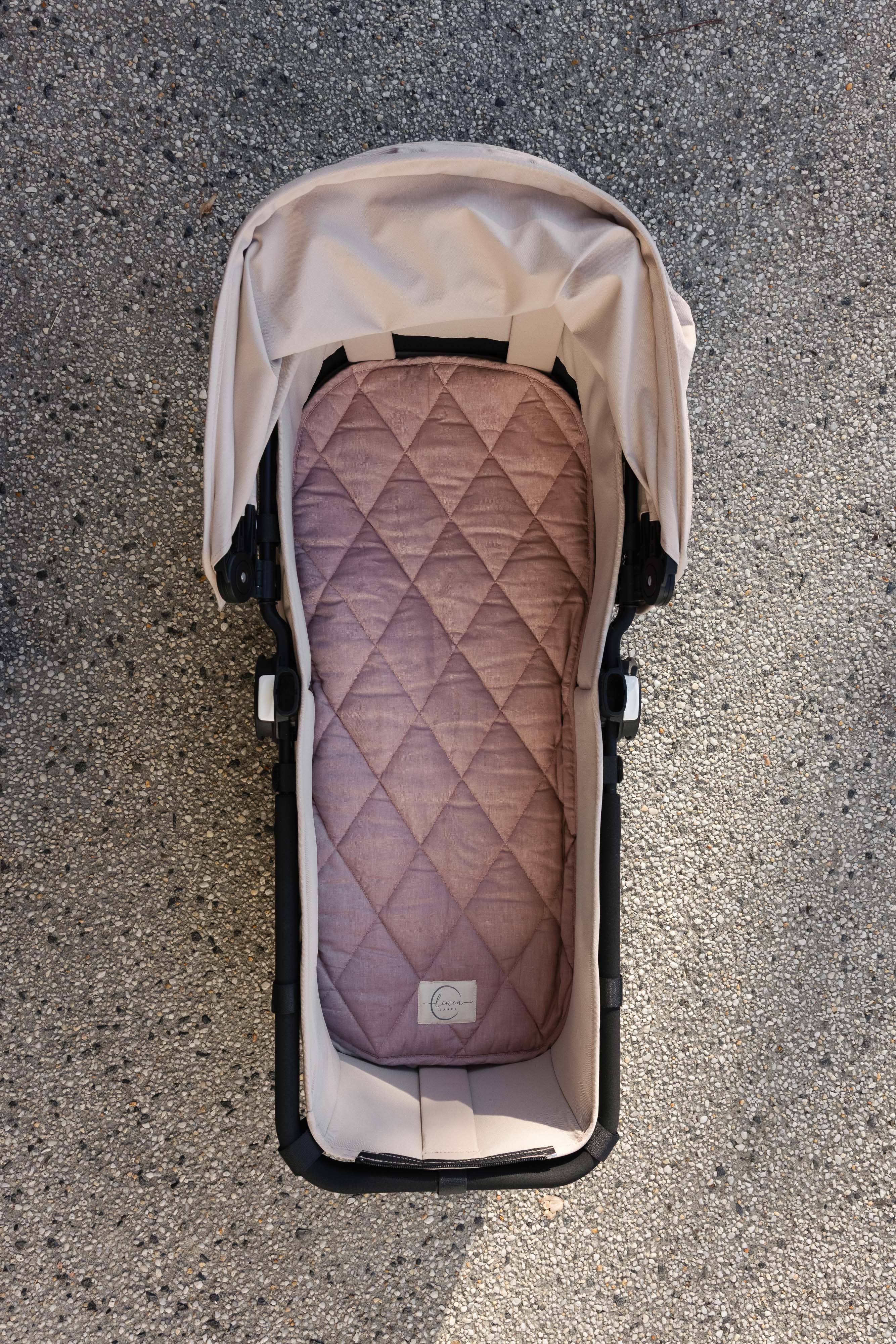 Pram Bassinet Liners- Blush Double sided