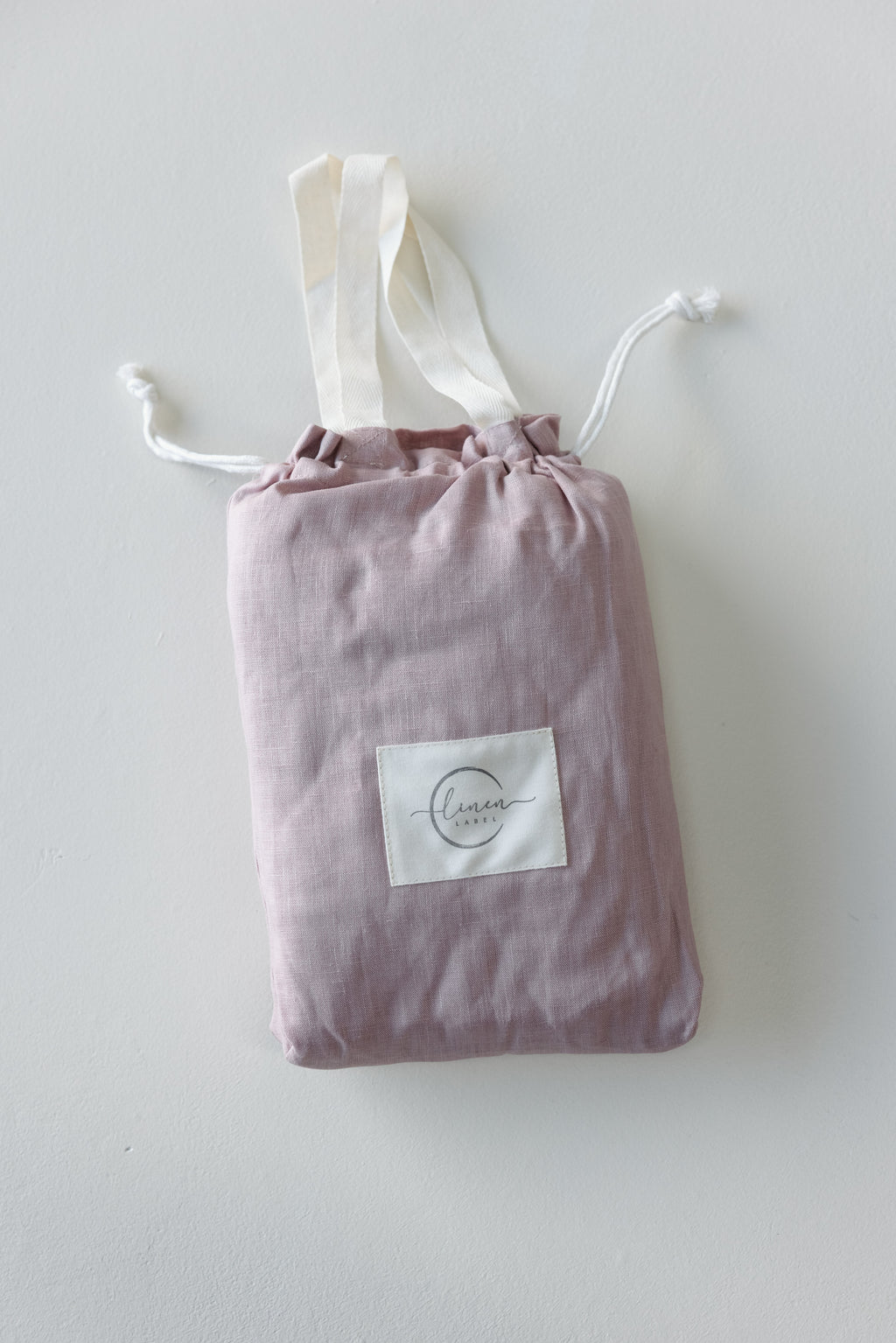 Linen Bassinet Sheet- Blush