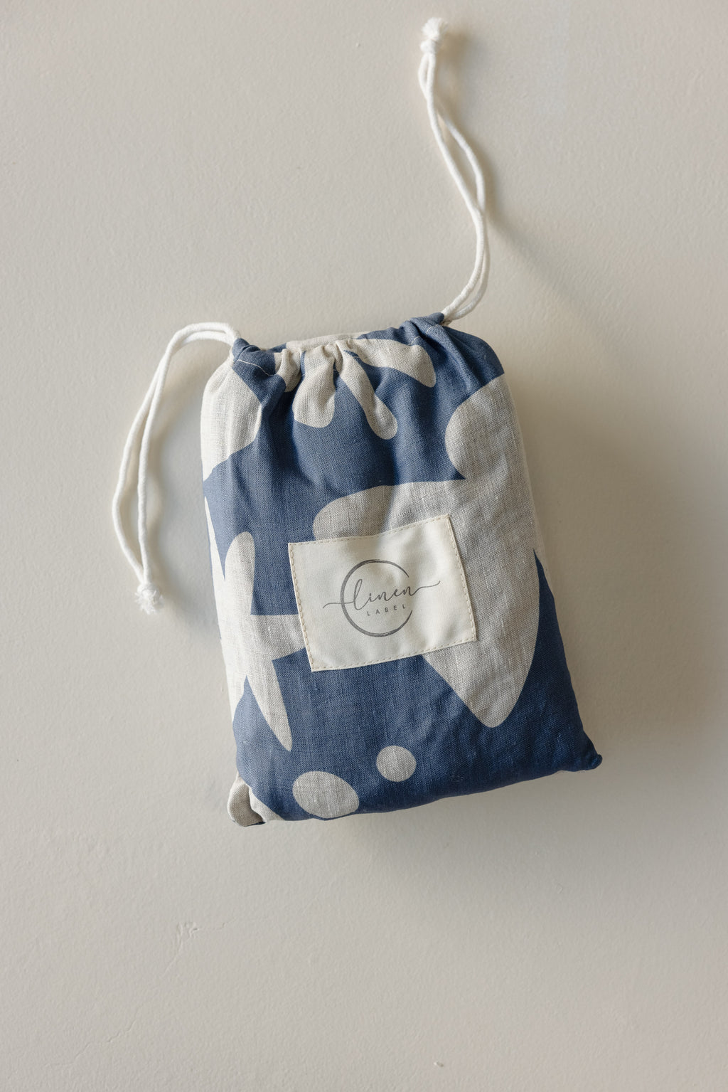 Cot Sheet - Sungazer Print Denim Blue