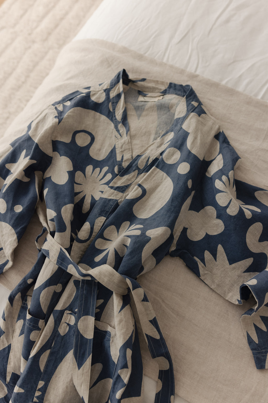 Robe Print - Denim Blue