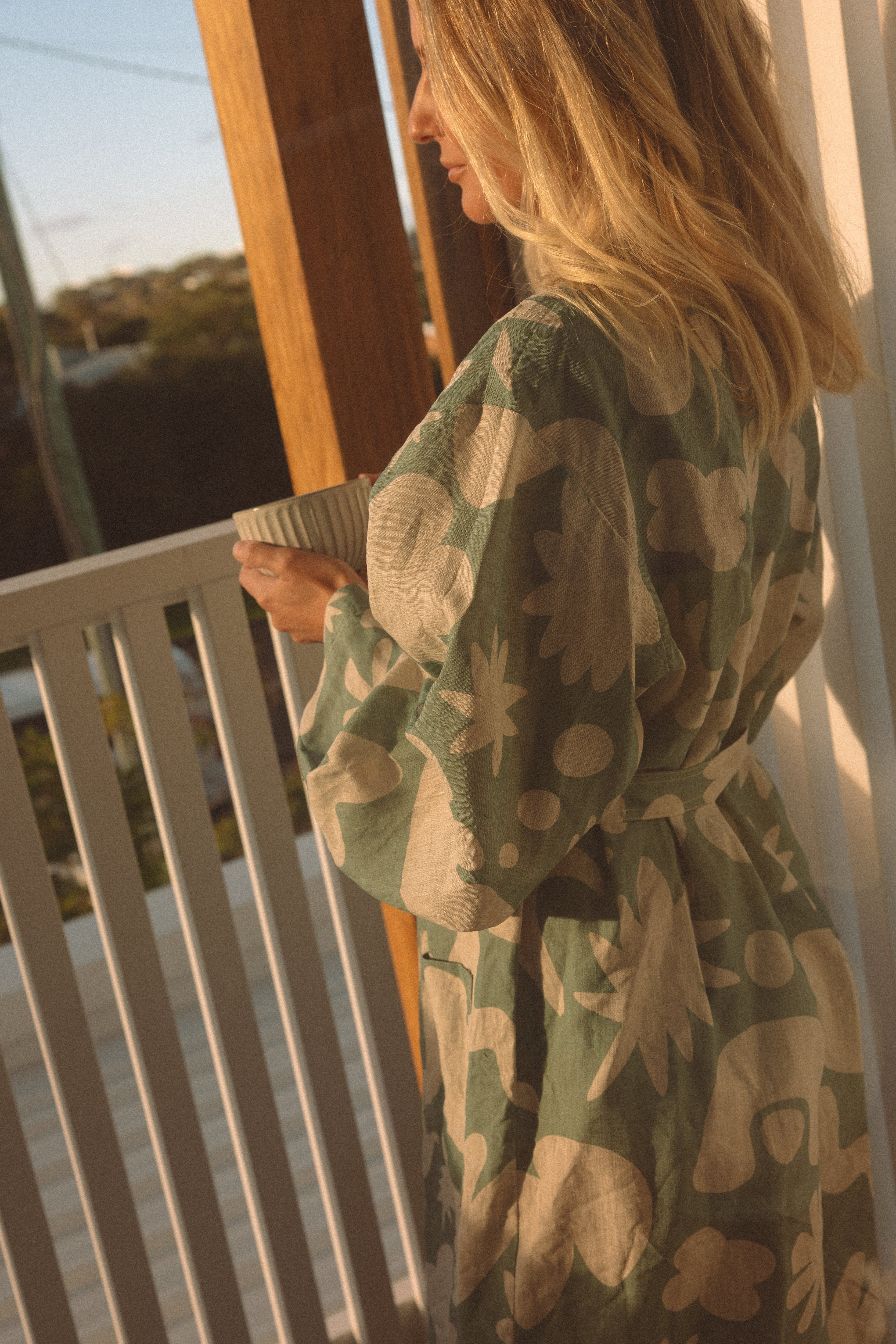 Robe Print- Opal Sage