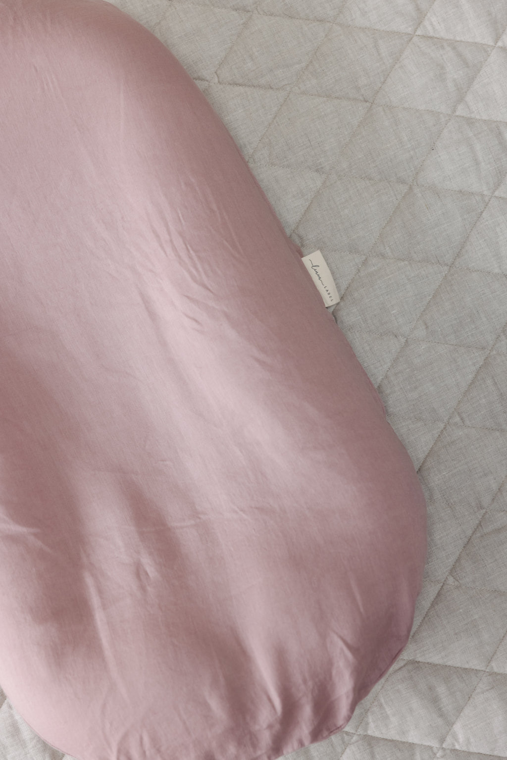 Baby Lounger Nest + Blush Linen Cover