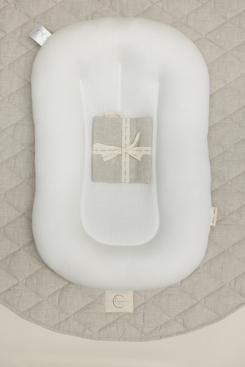 Baby Lounger Nest + Natural Linen Cover