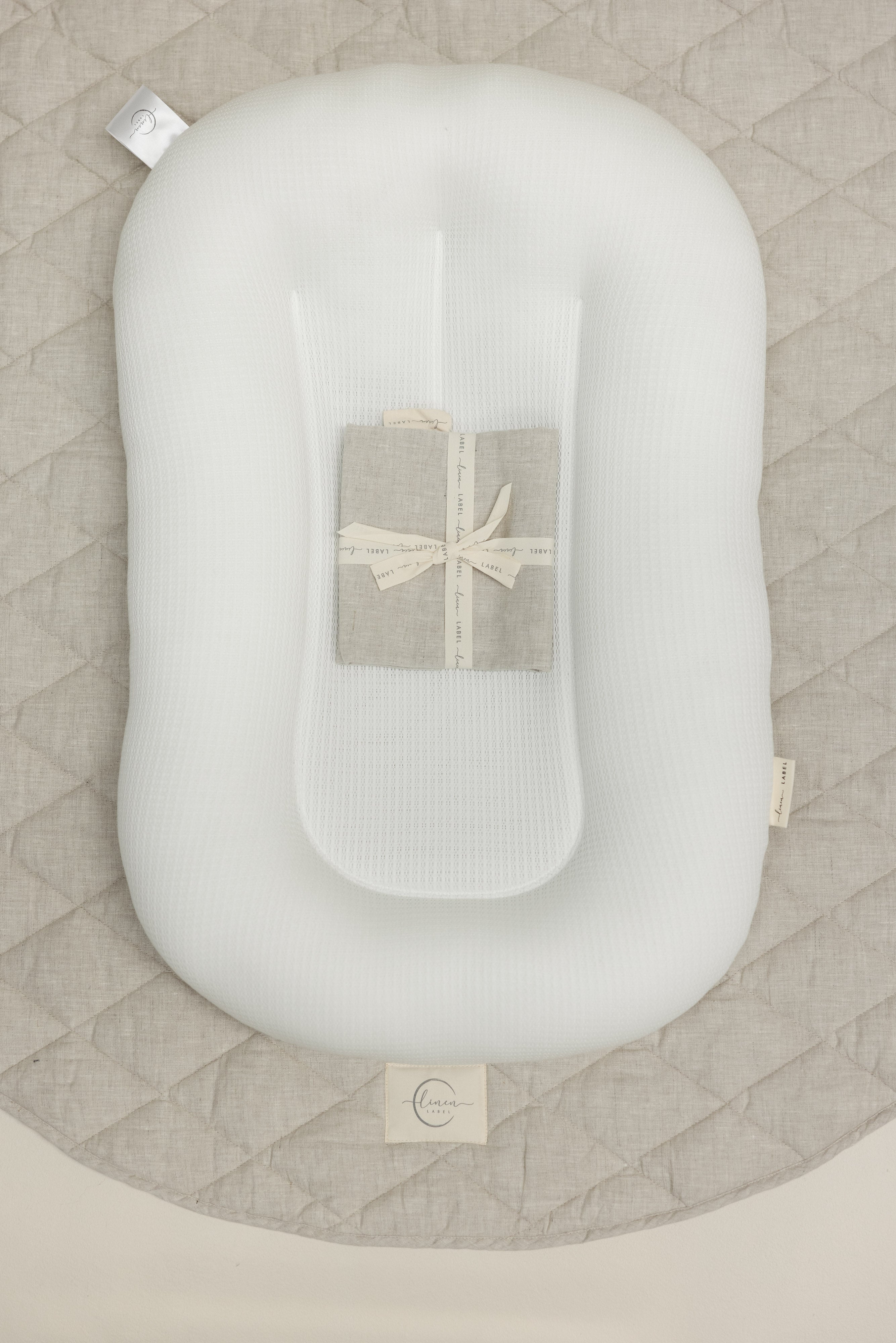 Baby Lounger Nest + Natural Linen Cover